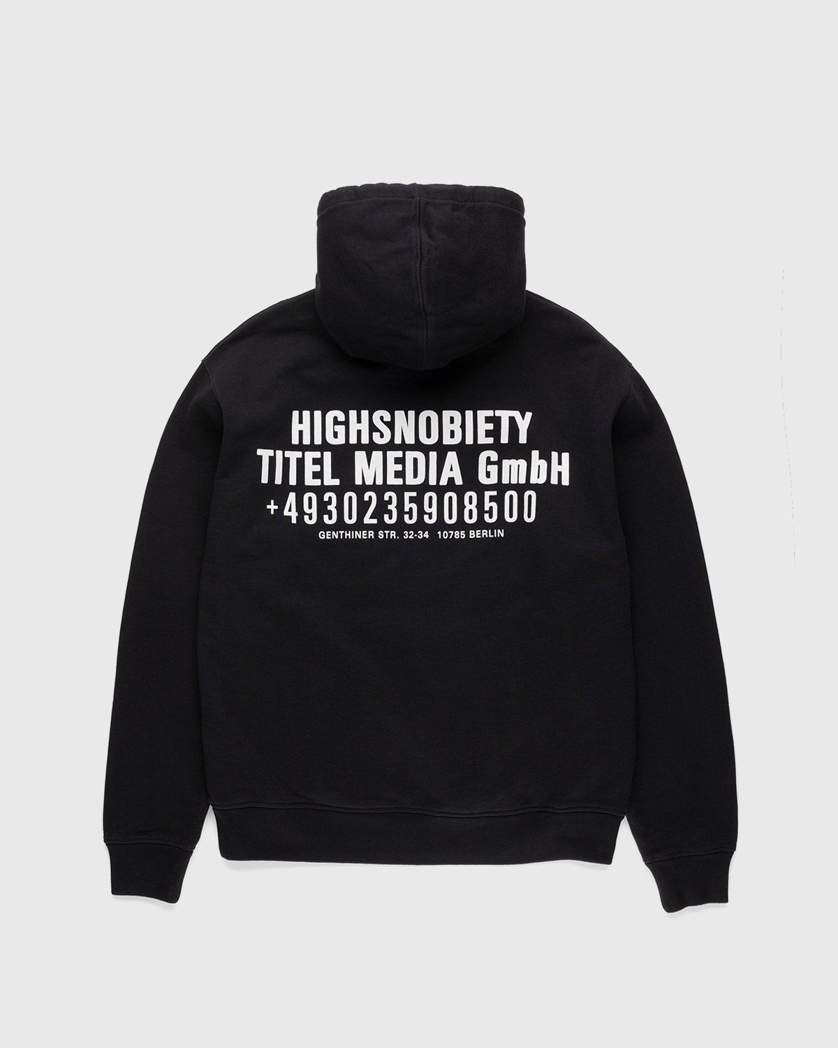 Highsnobiety – Titel Media GmbH Hoodie Black - Image 1