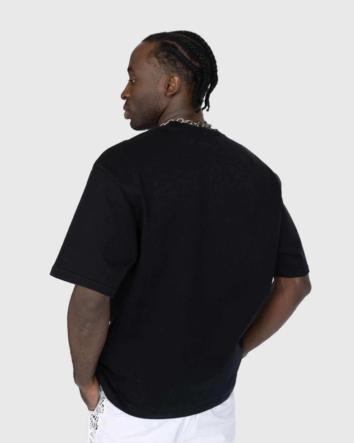 Auralee – Stand-Up Tee Black | Highsnobiety Shop