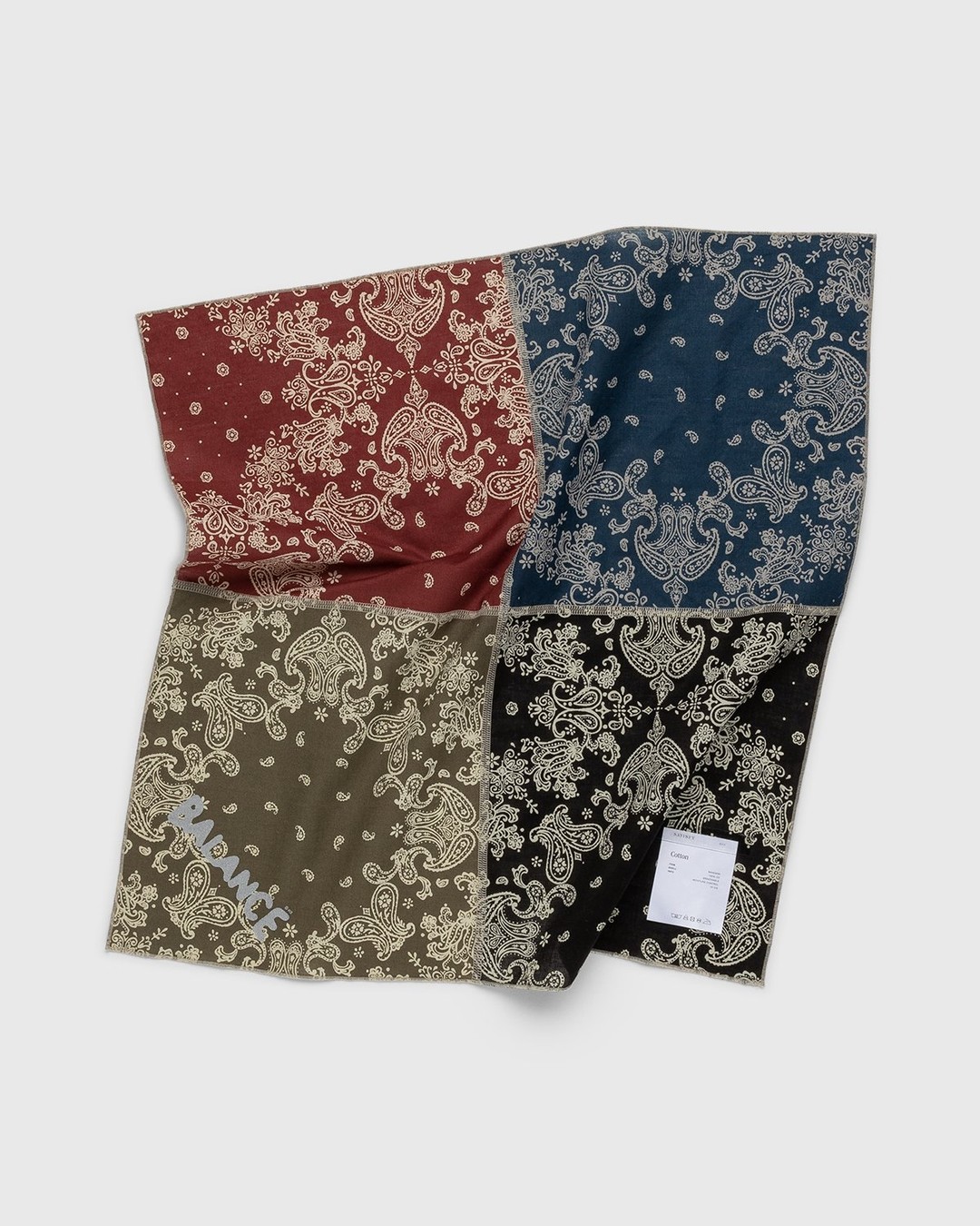Satisfy x Highsnobiety – HS Sports Patchwork Bandana Multi - Scarves - Multi - Image 2