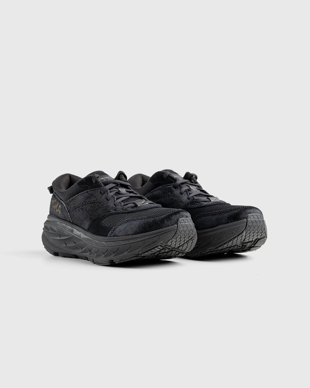 HOKA x Engineered Garments – Bondi L Black Cow Hair - Sneakers - Black - Image 3