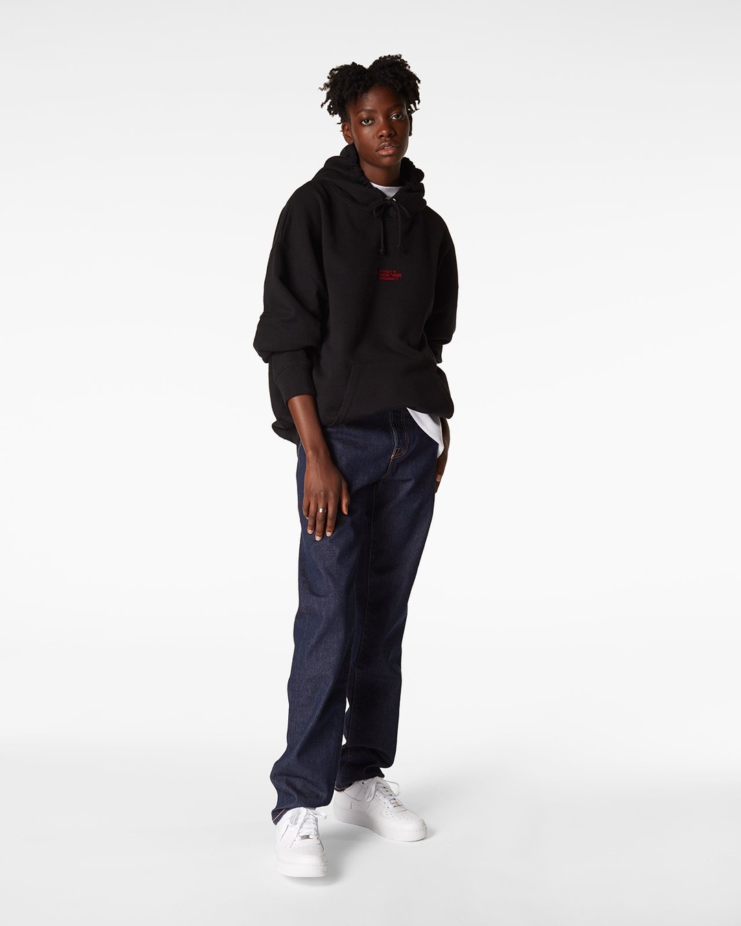Highsnobiety – Stranger Things Logo Hoodie Black - Sweats - Black - Image 5