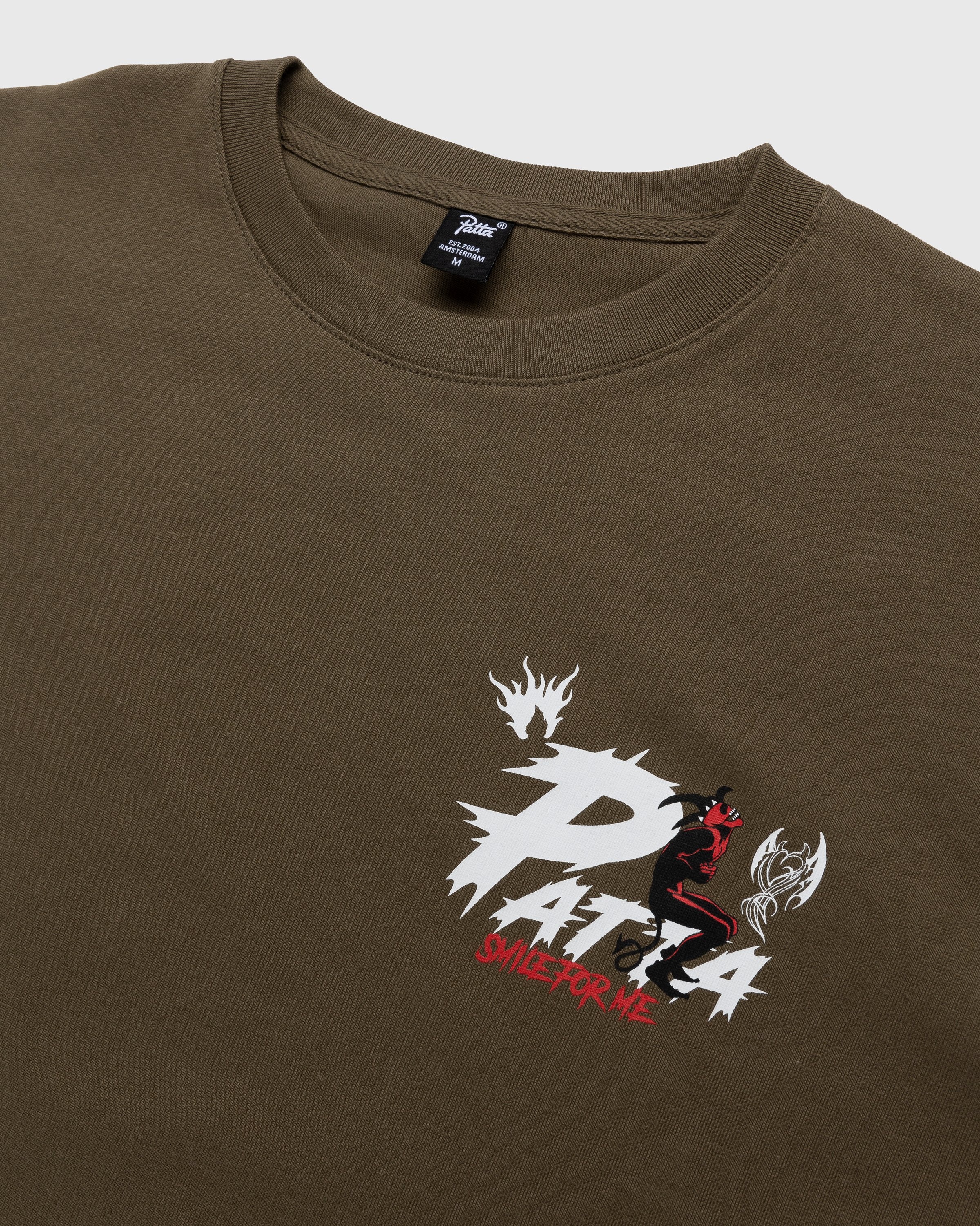 Patta – Smile For Me T-Shirt Tarmac - T-shirts - Green - Image 5