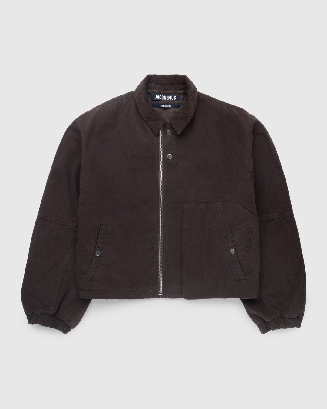 JACQUEMUS – Le Blouson Trivela Dark Brown - Outerwear - Brown - Image 1