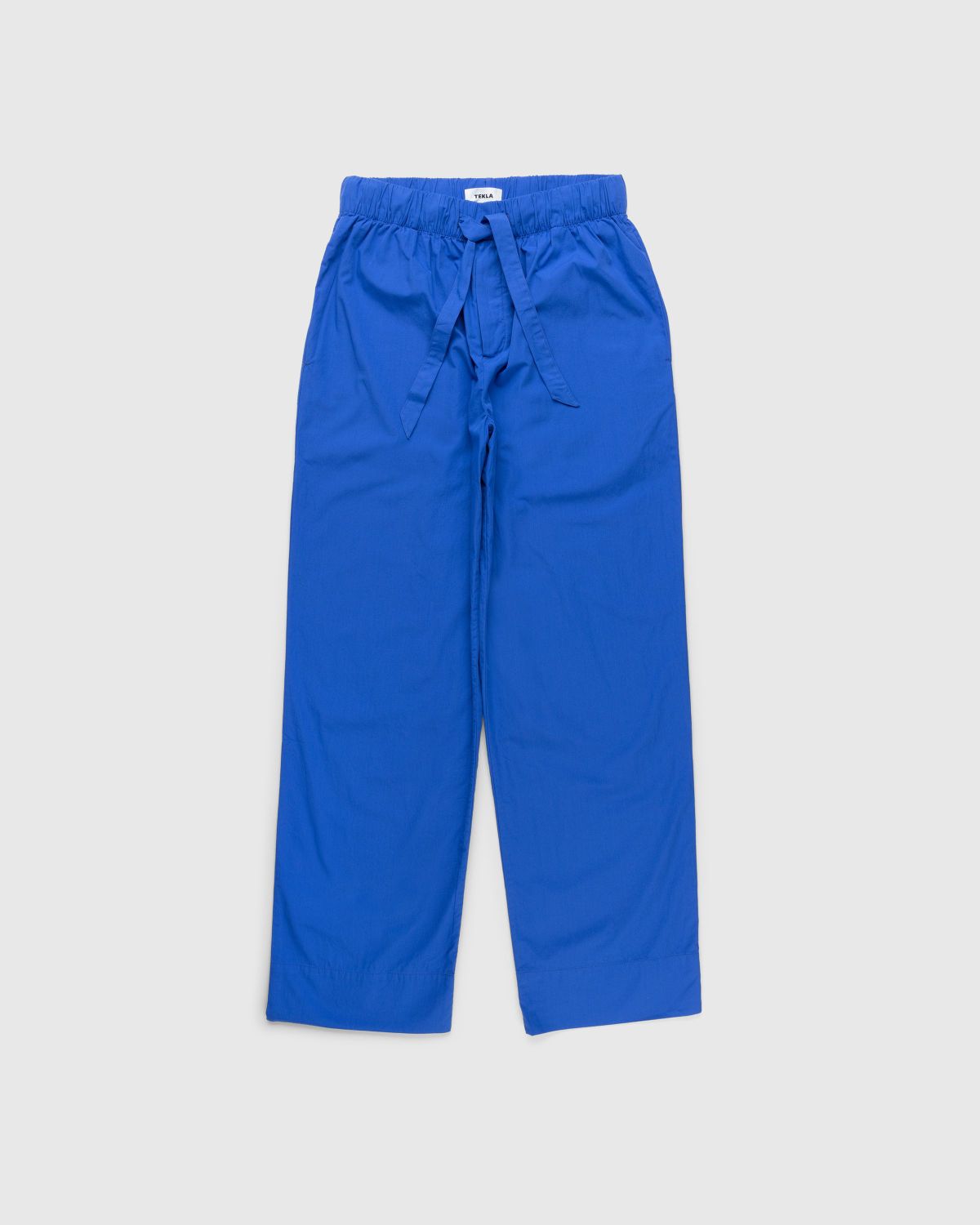 Tekla – Cotton Poplin Pyjamas Pants Royal Blue - Loungewear - Blue - Image 1
