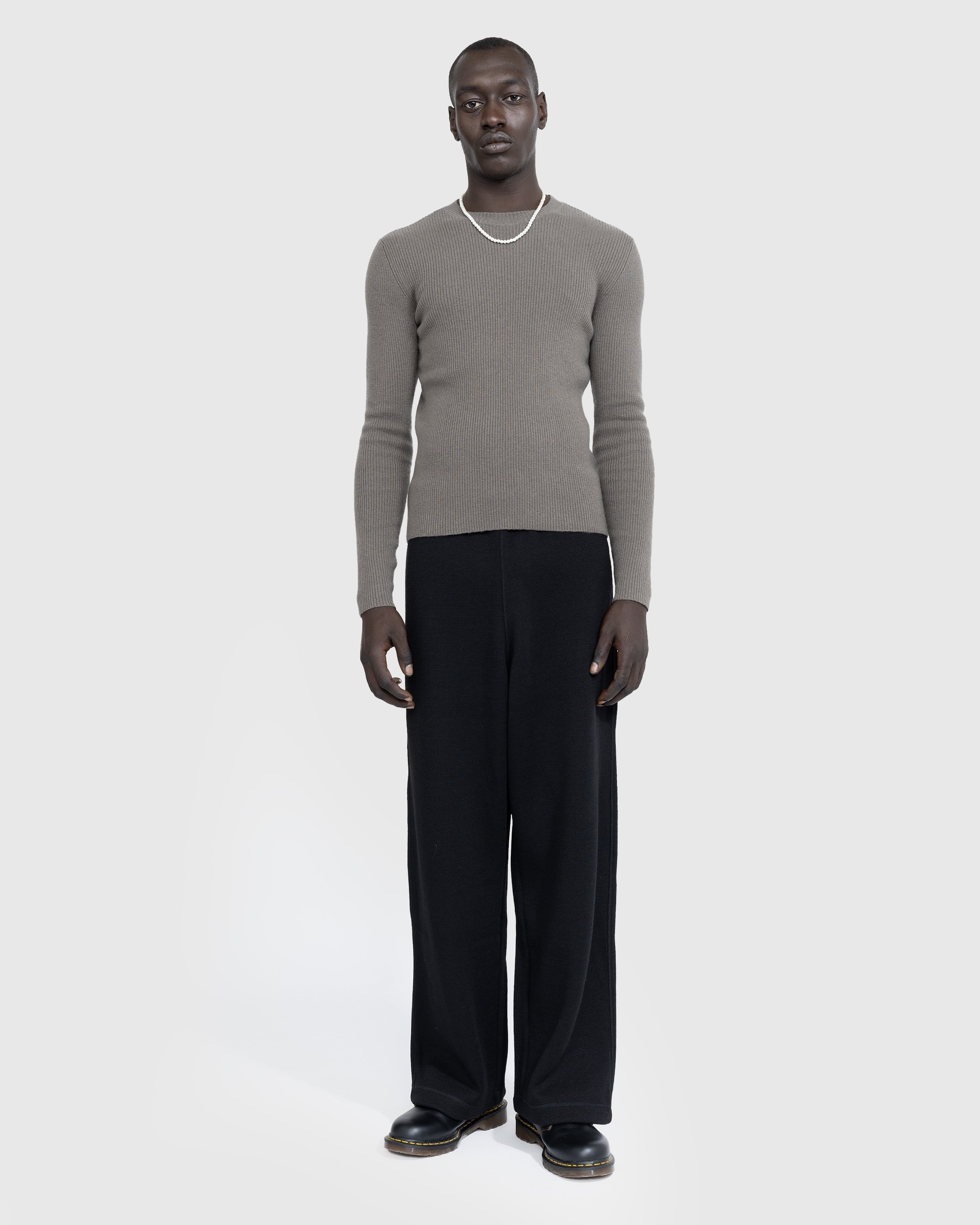Our Legacy – Reduced Trouser Black Pseudo Knit - Pants - Black - Image 3
