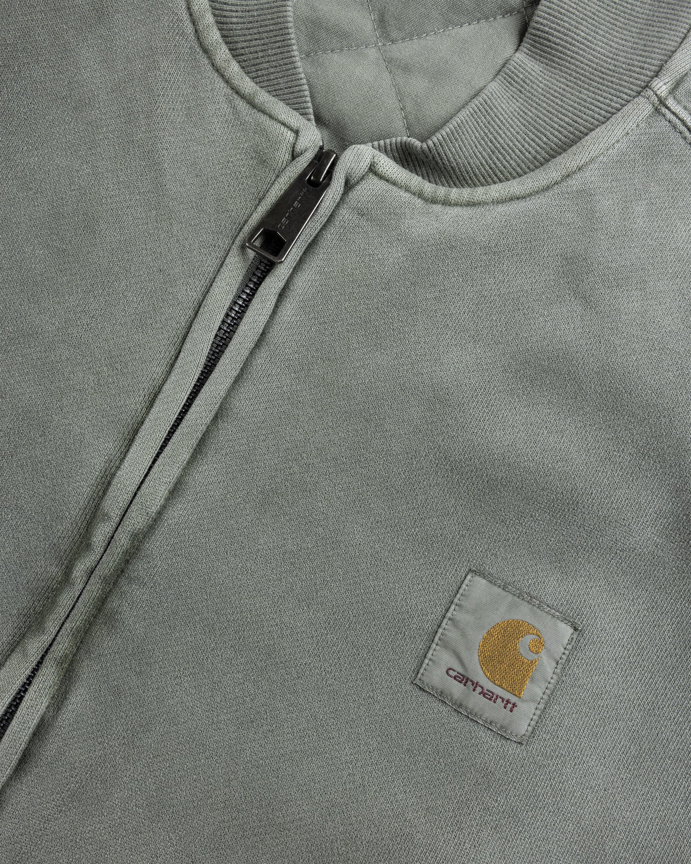 Carhartt WIP – Vista Sweat Bomber Smoke Green - Outerwear - Green - Image 5
