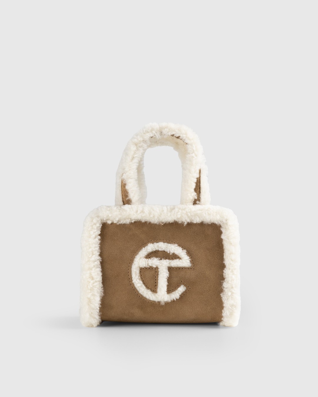 Ugg x Telfar – Suede Small Shopper Chestnut - Bags - Brown - Image 1