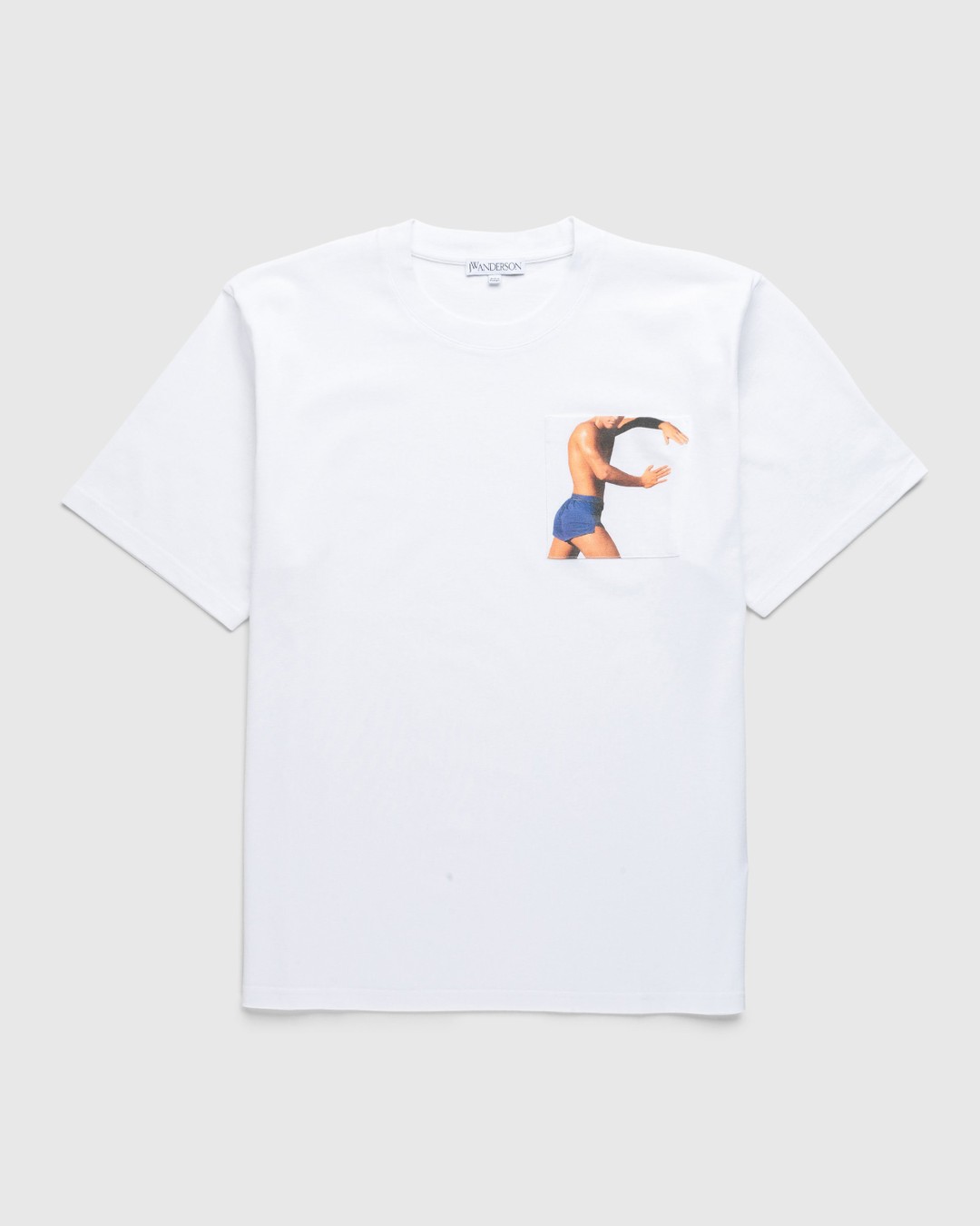 J.W. Anderson – Profile Stud Chest Pocket T-Shirt White - Tops - White - Image 1