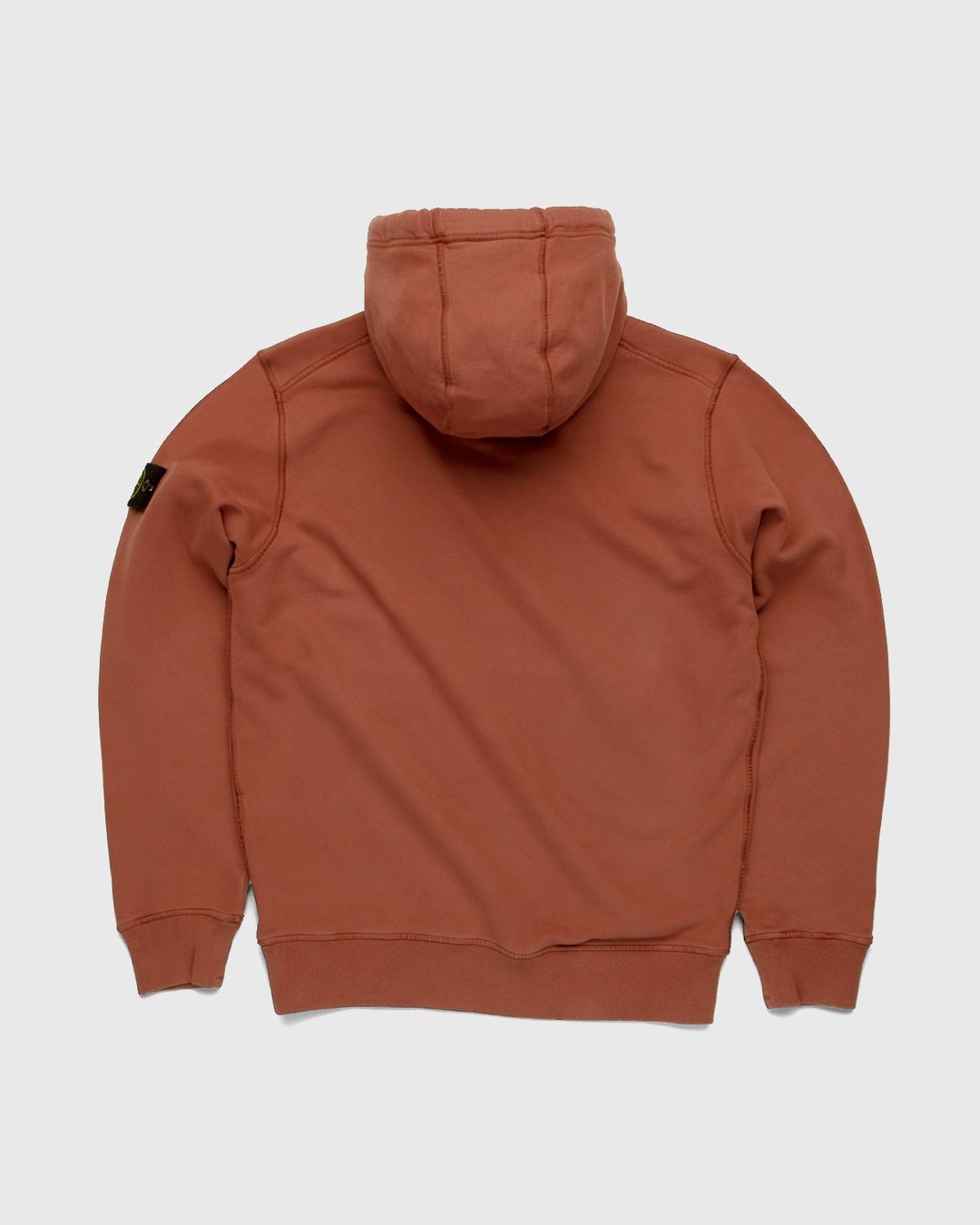 Nest Is Complex Stone Island – Dust Color Treatment Hoodie Brick Red | Highsnobiety Shop