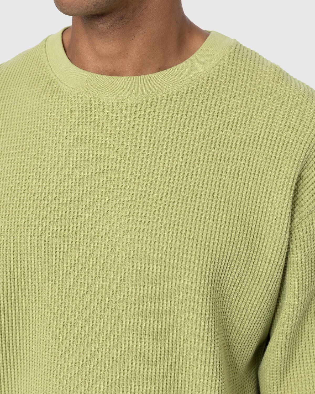 Highsnobiety – Thermal Crew Olive - Sweats - Green - Image 7