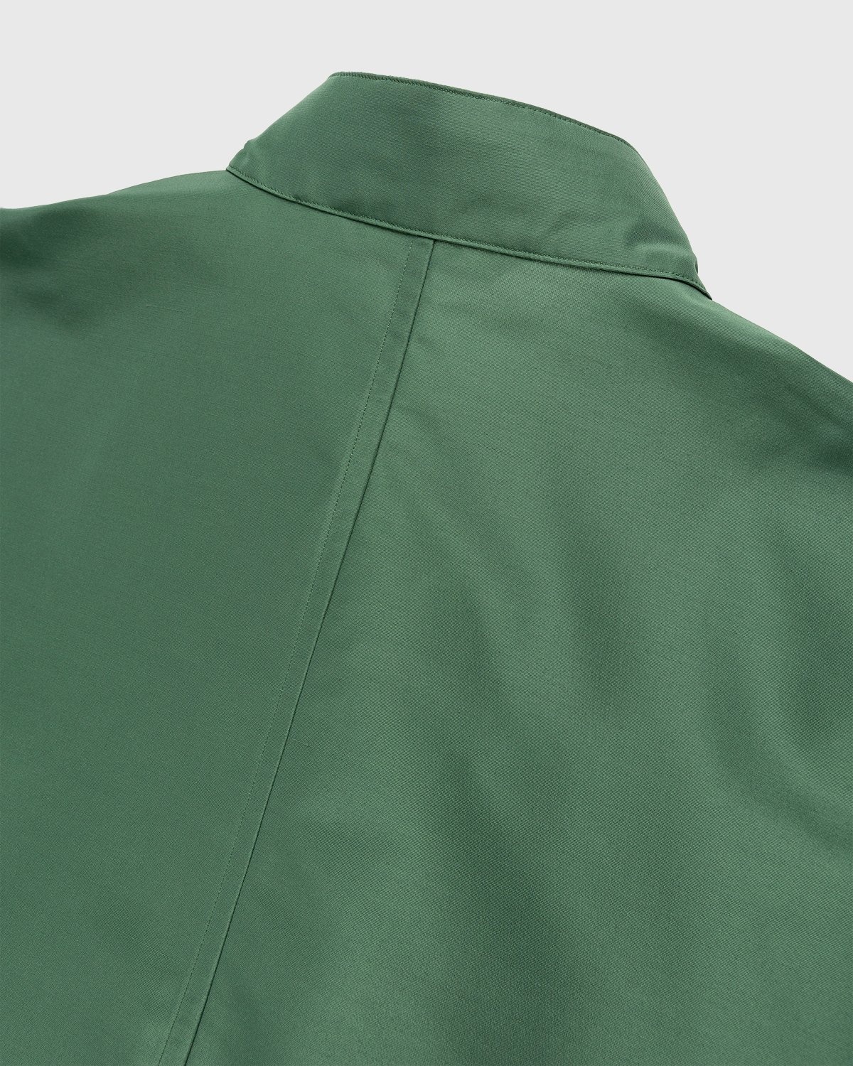Auralee – Silk Polyester Hooded Jacket Green - Jackets - Green - Image 3