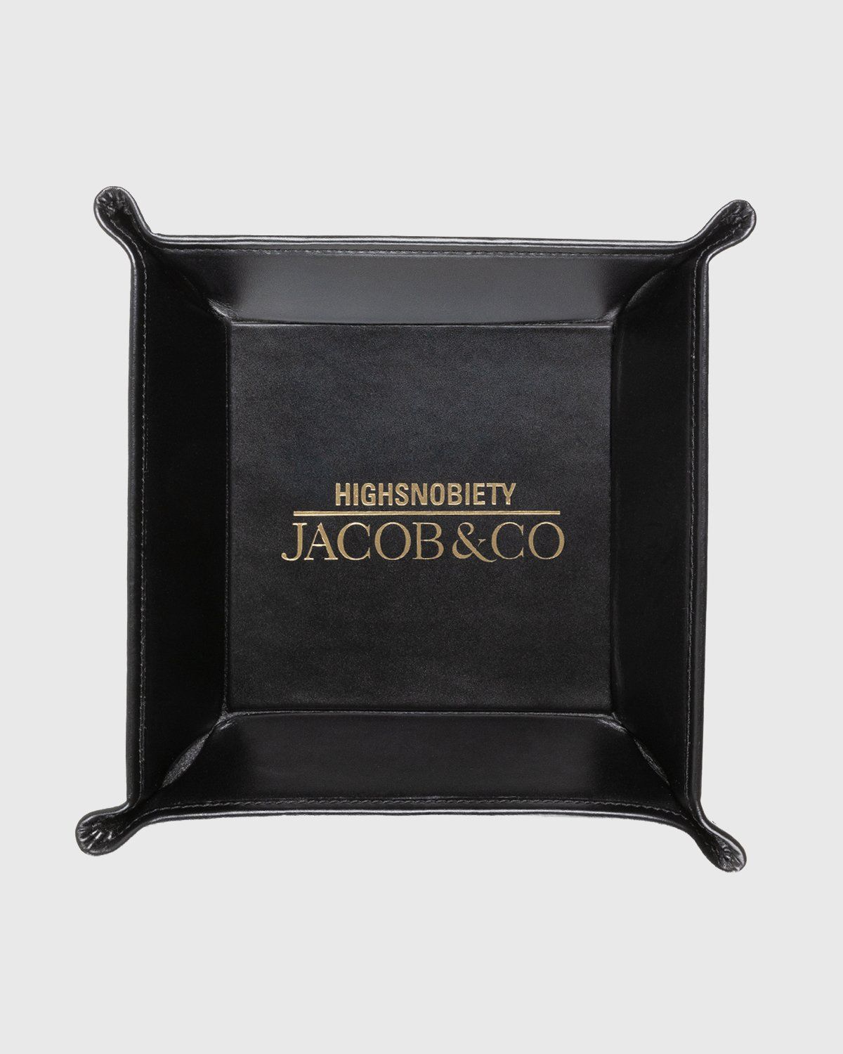 Jacob & Co. x Highsnobiety – Leather Key Tray Black - Image 1
