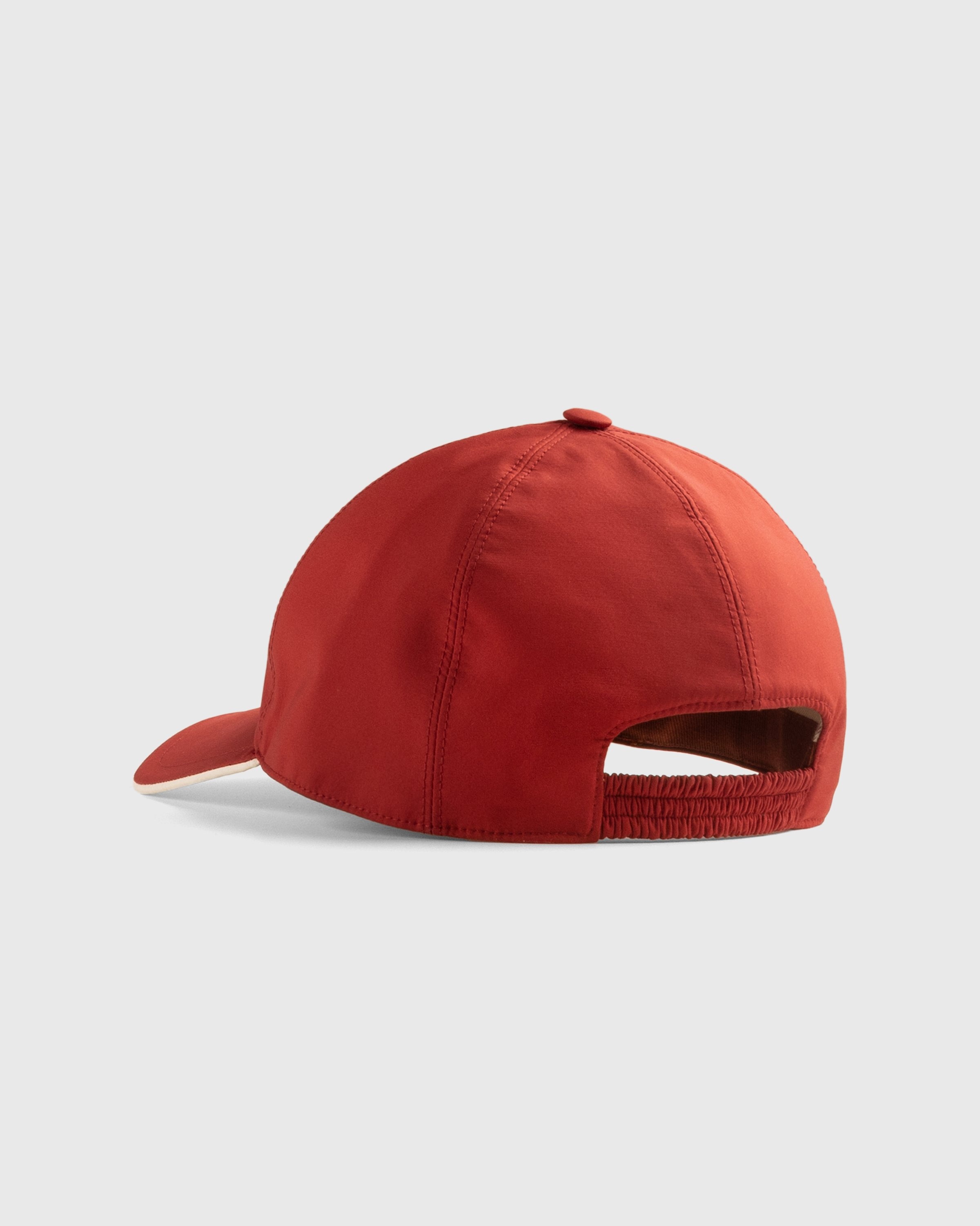 Loro Piana – Bicolor Baseball Cap Hibiscus / Ivory - Hats - Red - Image 3