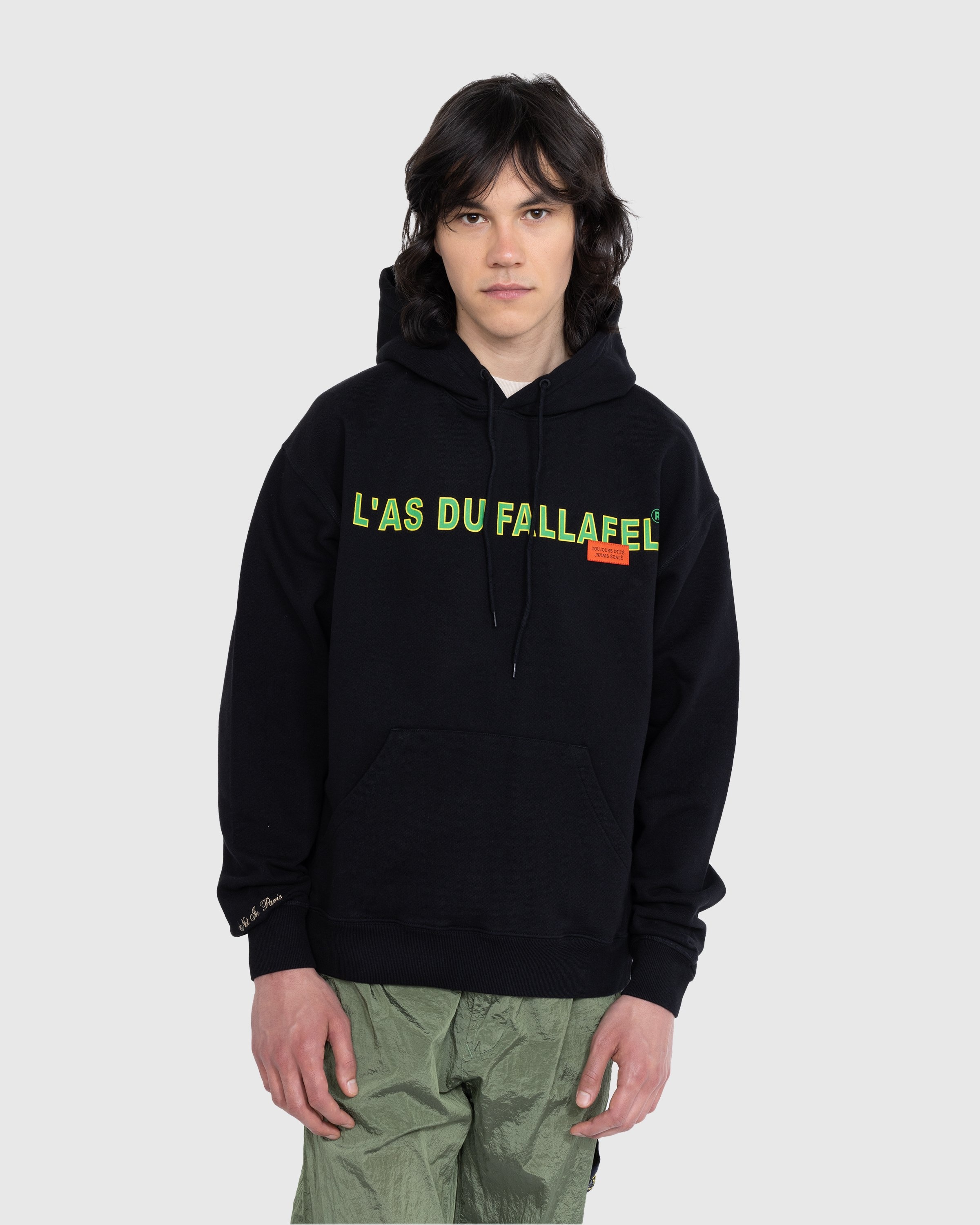 L As du Fallafel x Highsnobiety Hoodie Black Highsnobiety Shop