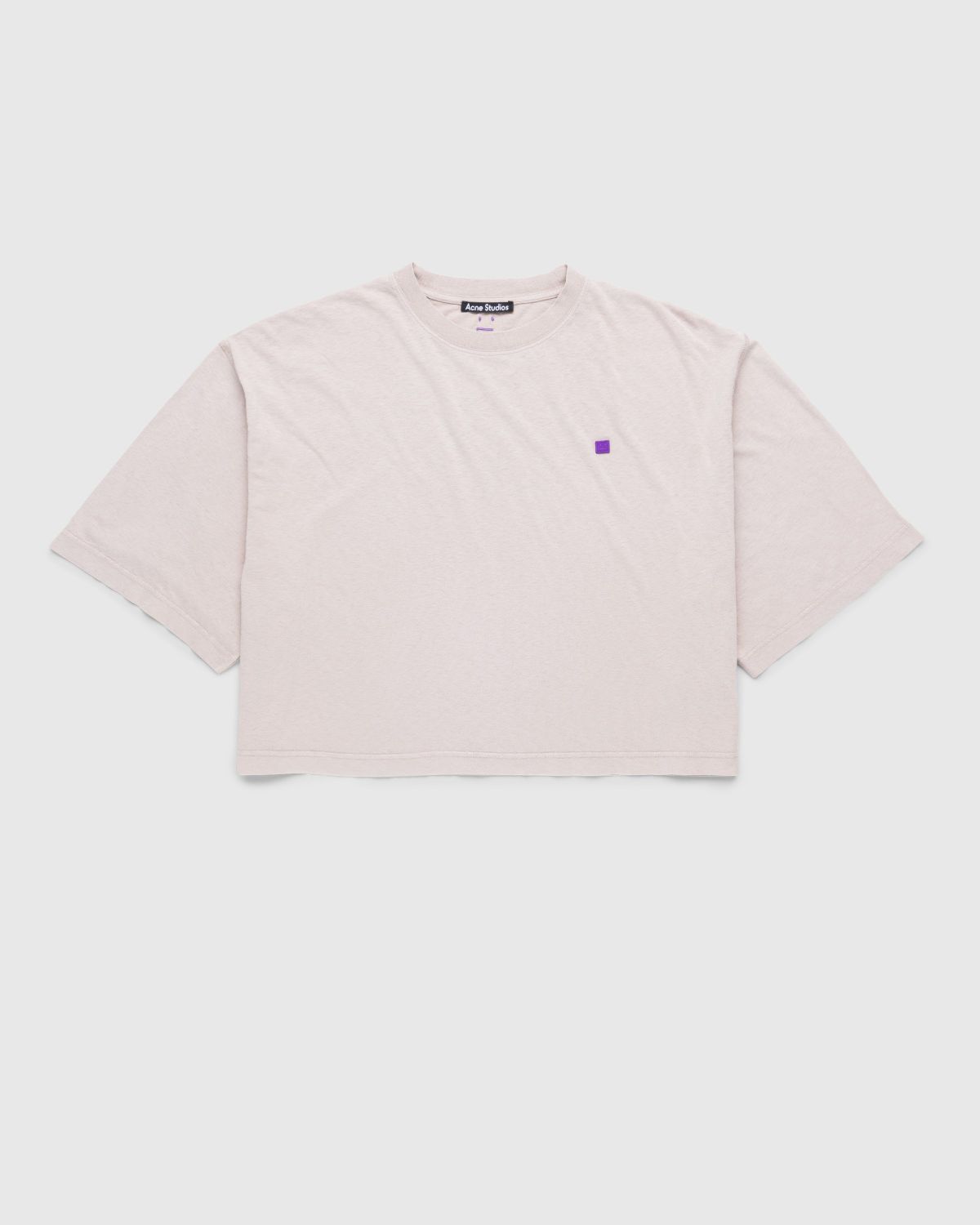 Acne Studios – Cropped T-Shirt Dusty Beige - Tops - Beige - Image 1