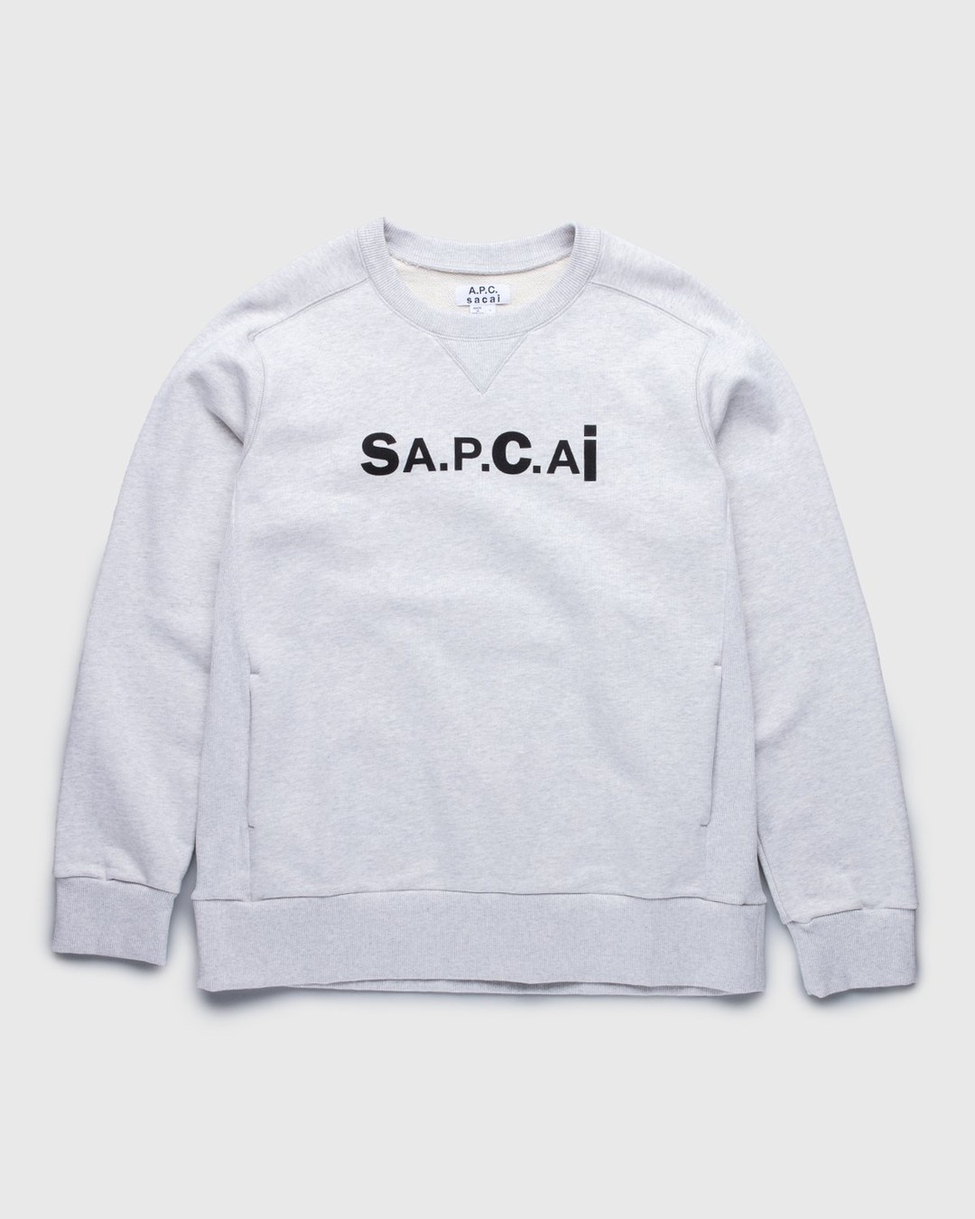 A.P.C. x Sacai – Tani Sweater Light Grey - Sweatshirts - Grey - Image 1