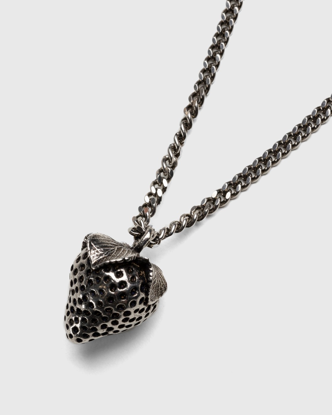 Acne Studios – Strawberry Pendant Necklace Antique Silver - Jewelry - Multi - Image 2