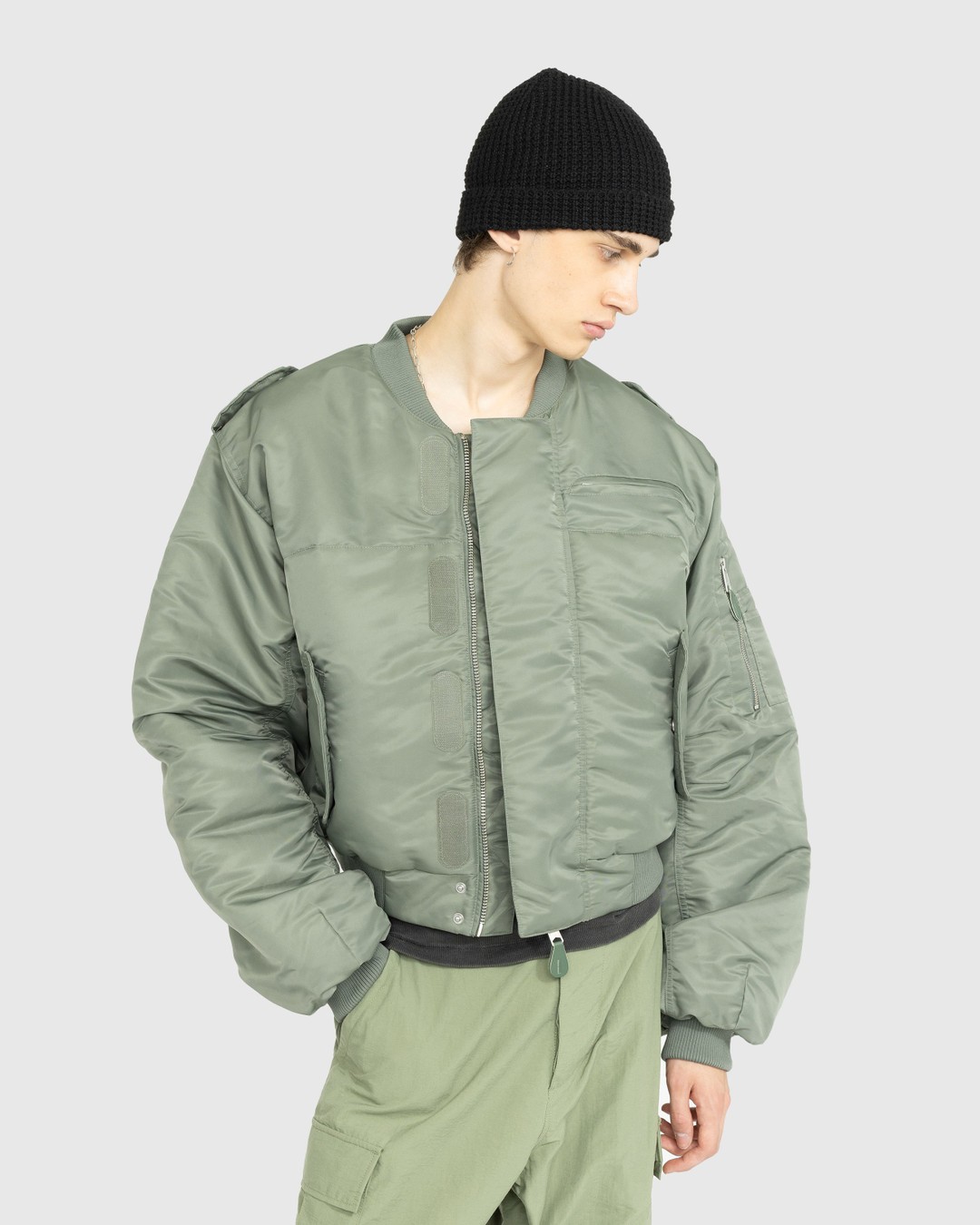 Entire Studios – A-2 Bomber Swamp - Outerwear - Grey - Image 2