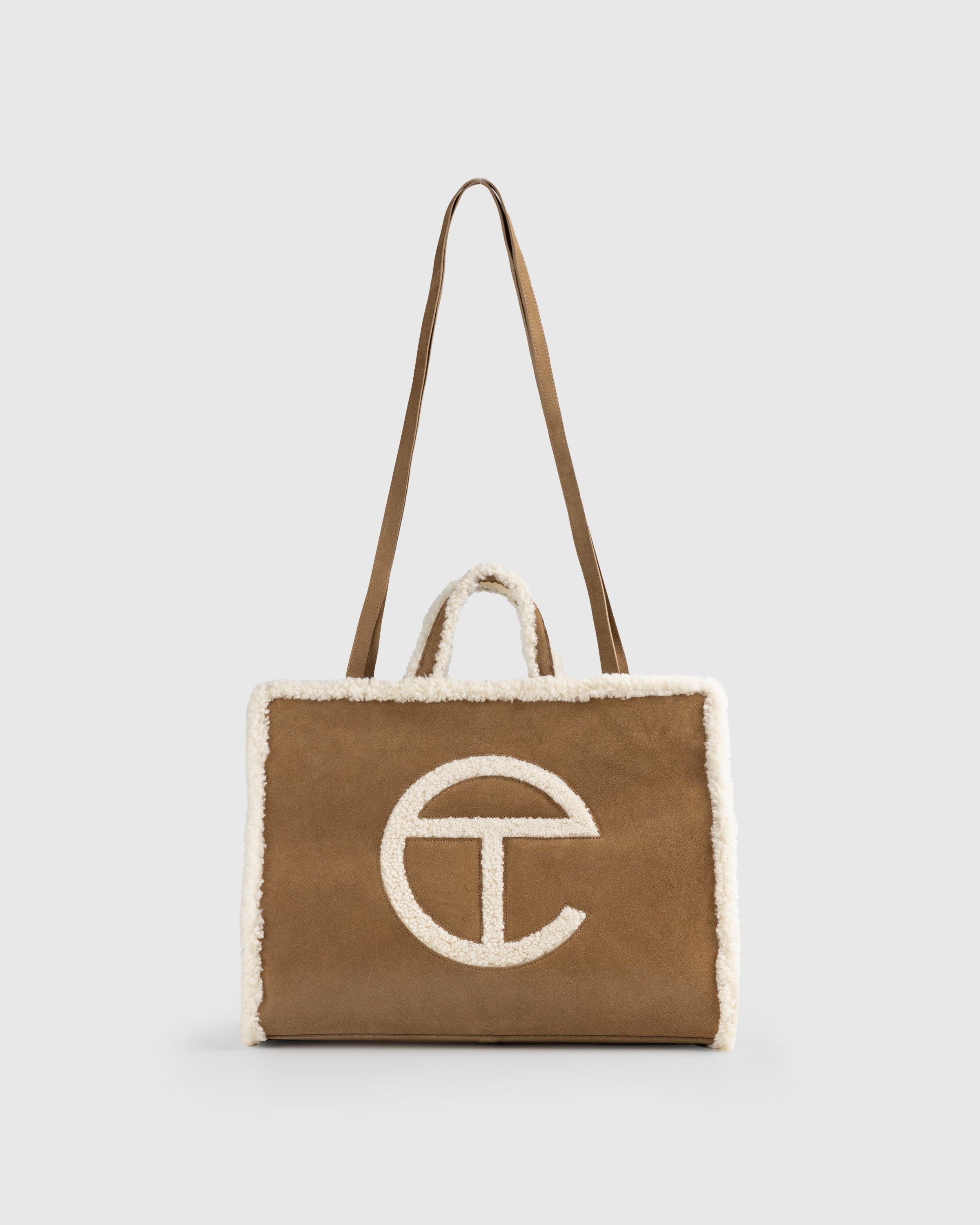 Ugg x Telfar – Suede Large Shopper Chestnut - Bags - Brown - Image 1