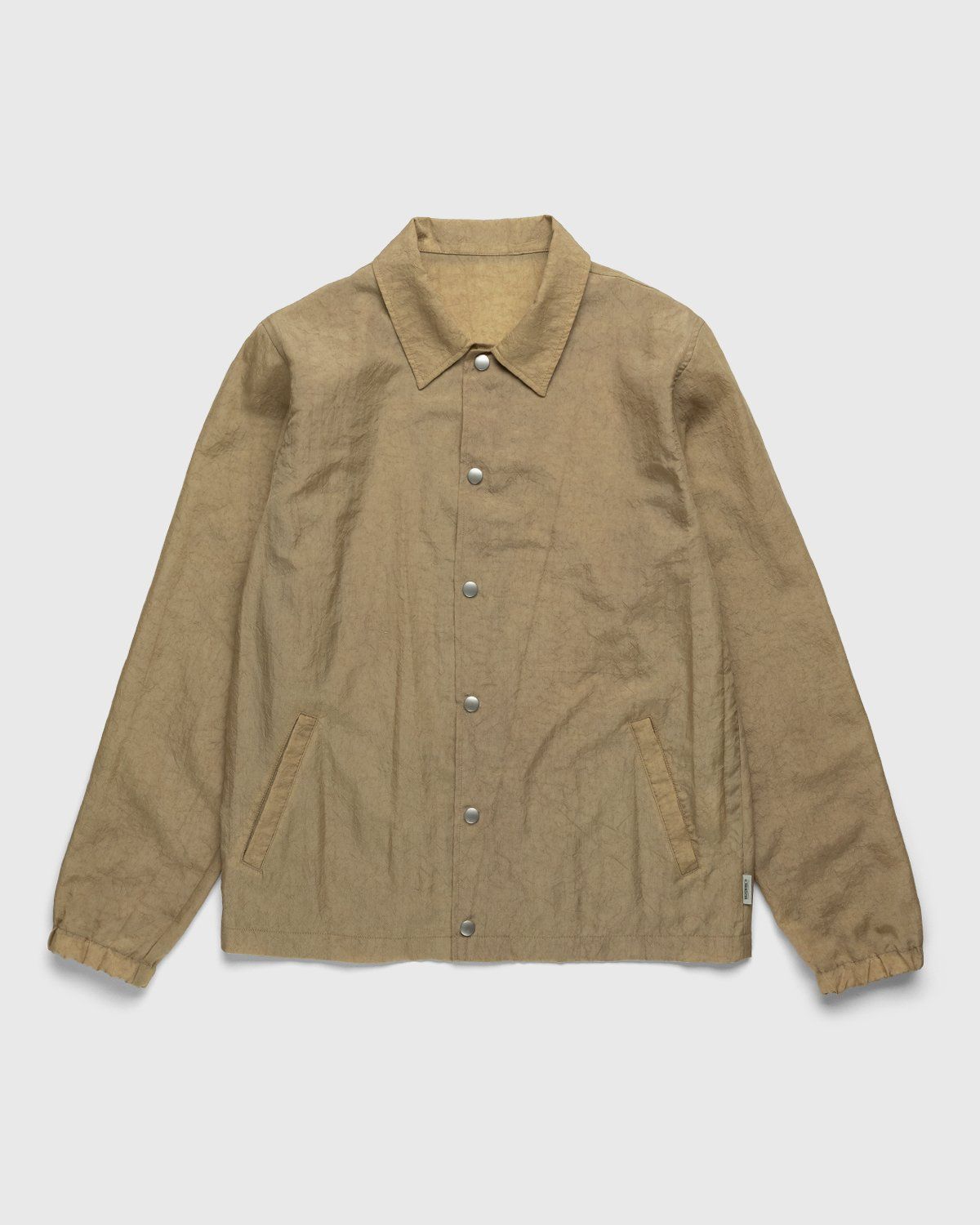 Highsnobiety – Stonewashed Nylon Coach Jacket Gold - Outerwear - Yellow - Image 1