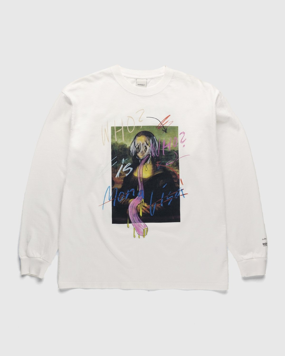 Simon Fujiwara x Highsnobiety – Mona Lisa Longsleeve White - Longsleeves - White - Image 1