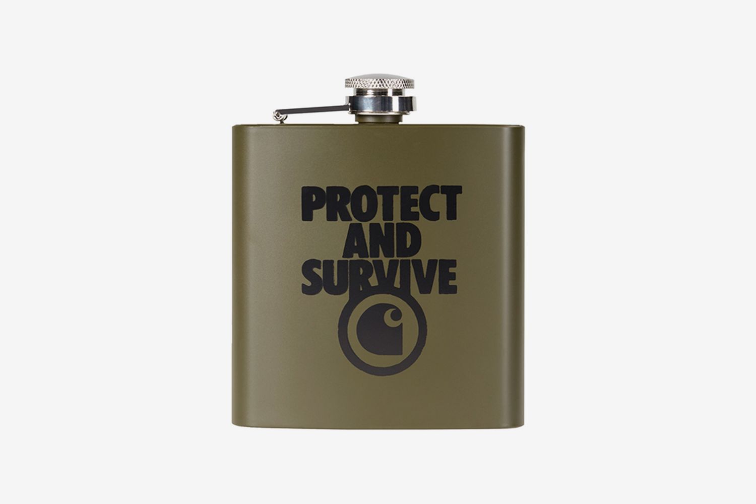 Protect Survive Whiskey Flask