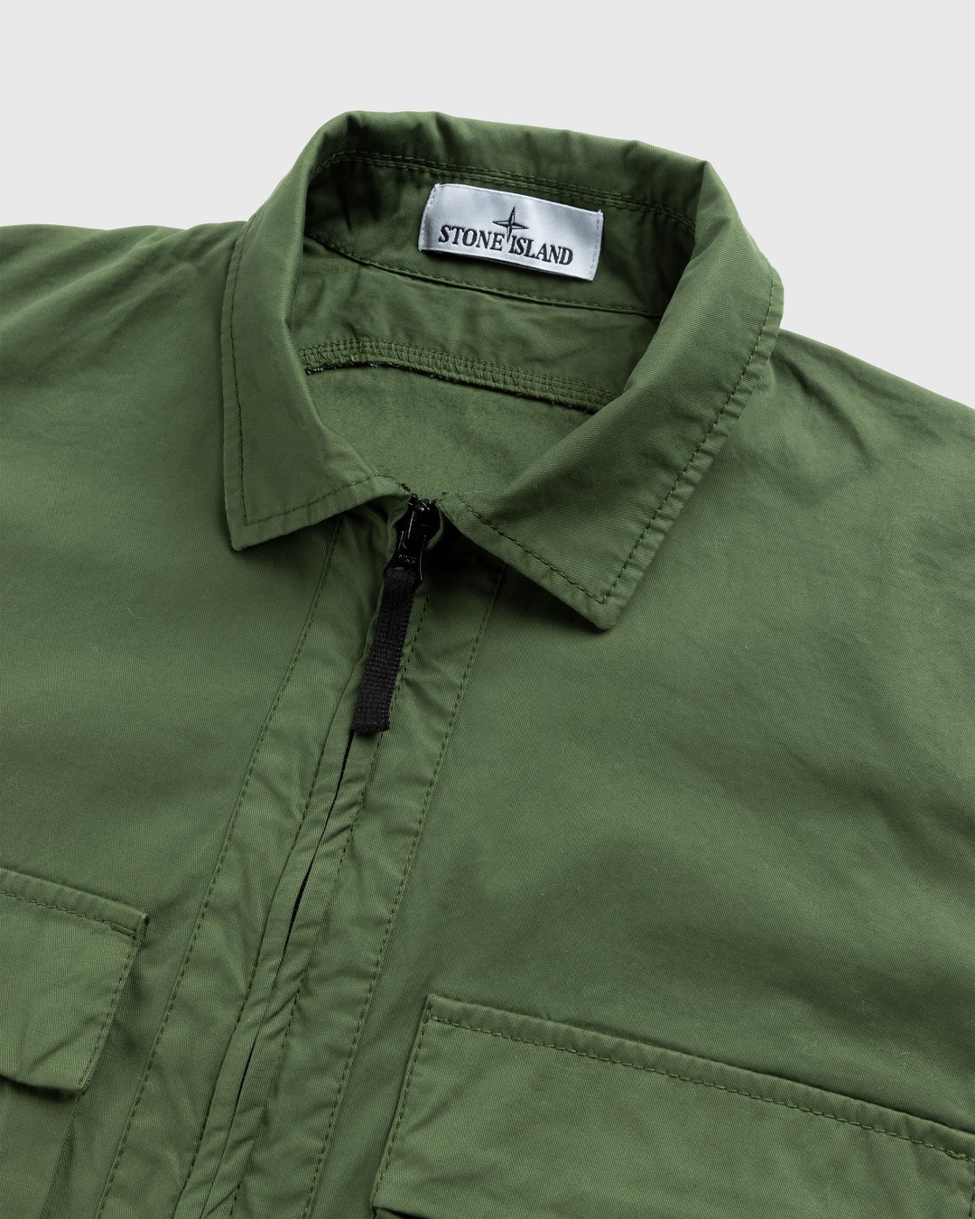 Stone island shop overshirt olive green