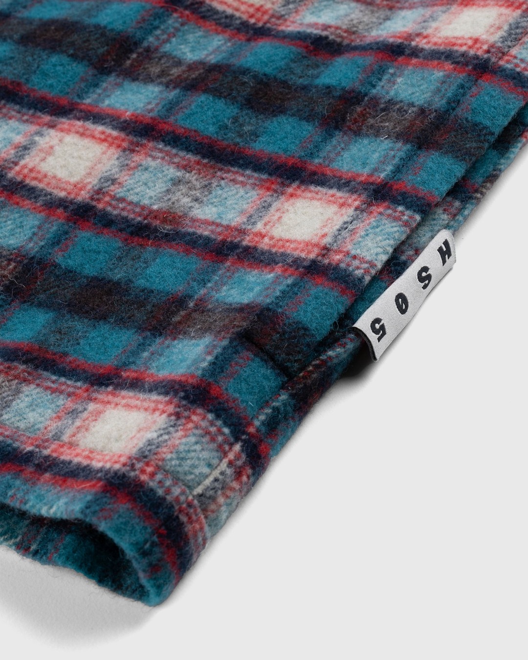 Highsnobiety HS05 – Shaggy Plaid Shirt Red/Blue - Shirts - Multi - Image 7