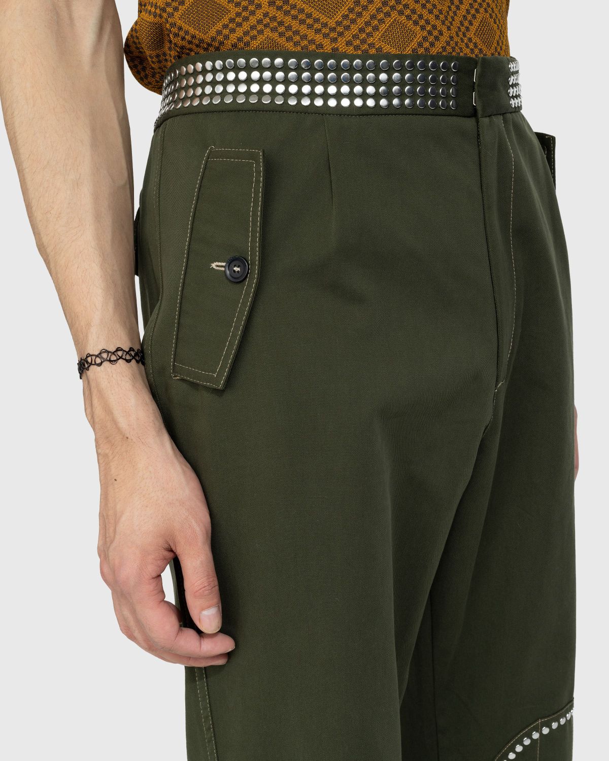 Wales Bonner – Tomorrow Trousers - Pants - Green - Image 6