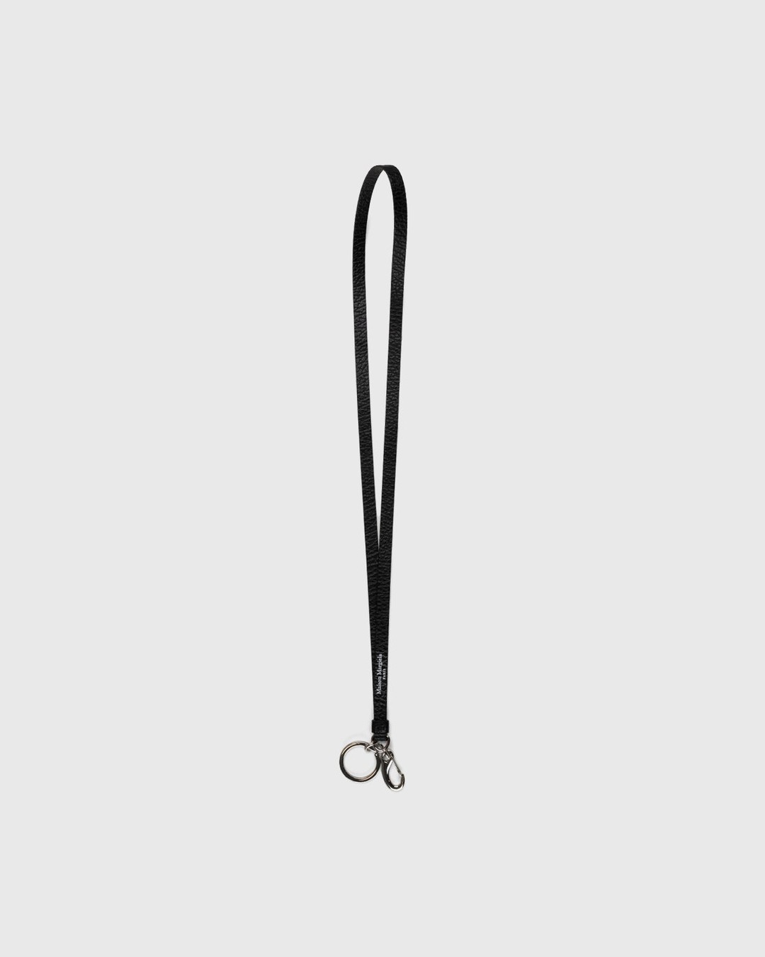 Maison Margiela – Leather Lanyard Black - Keychains - Black - Image 1