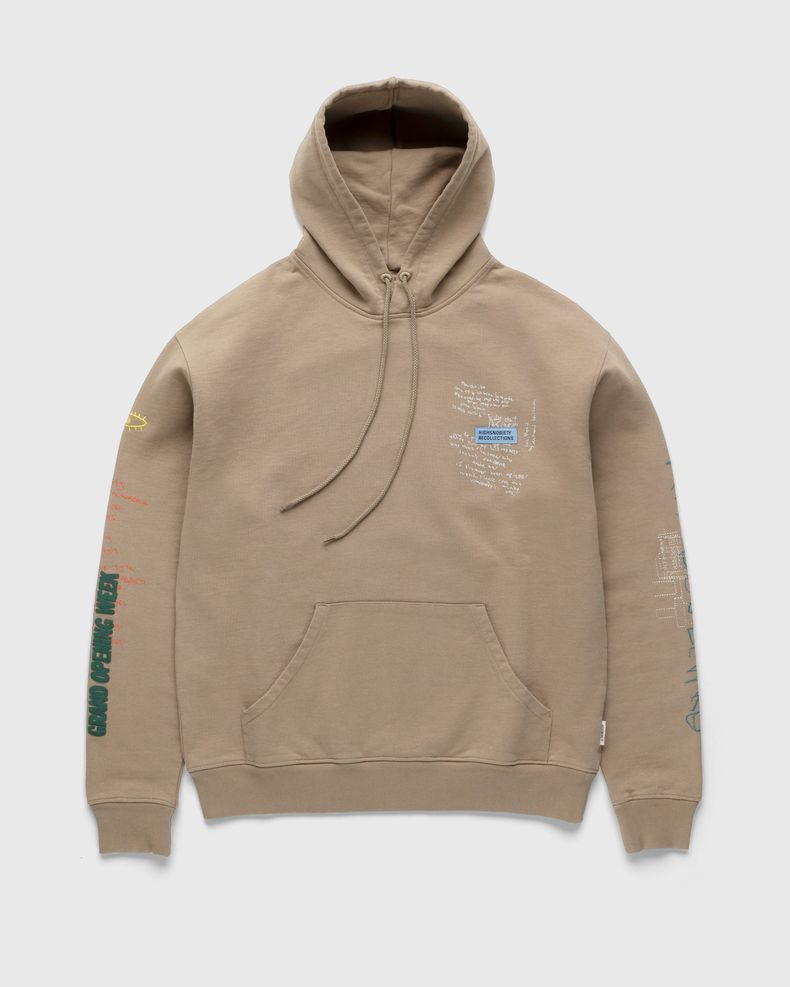 New York Line Hoodie Dark Beige