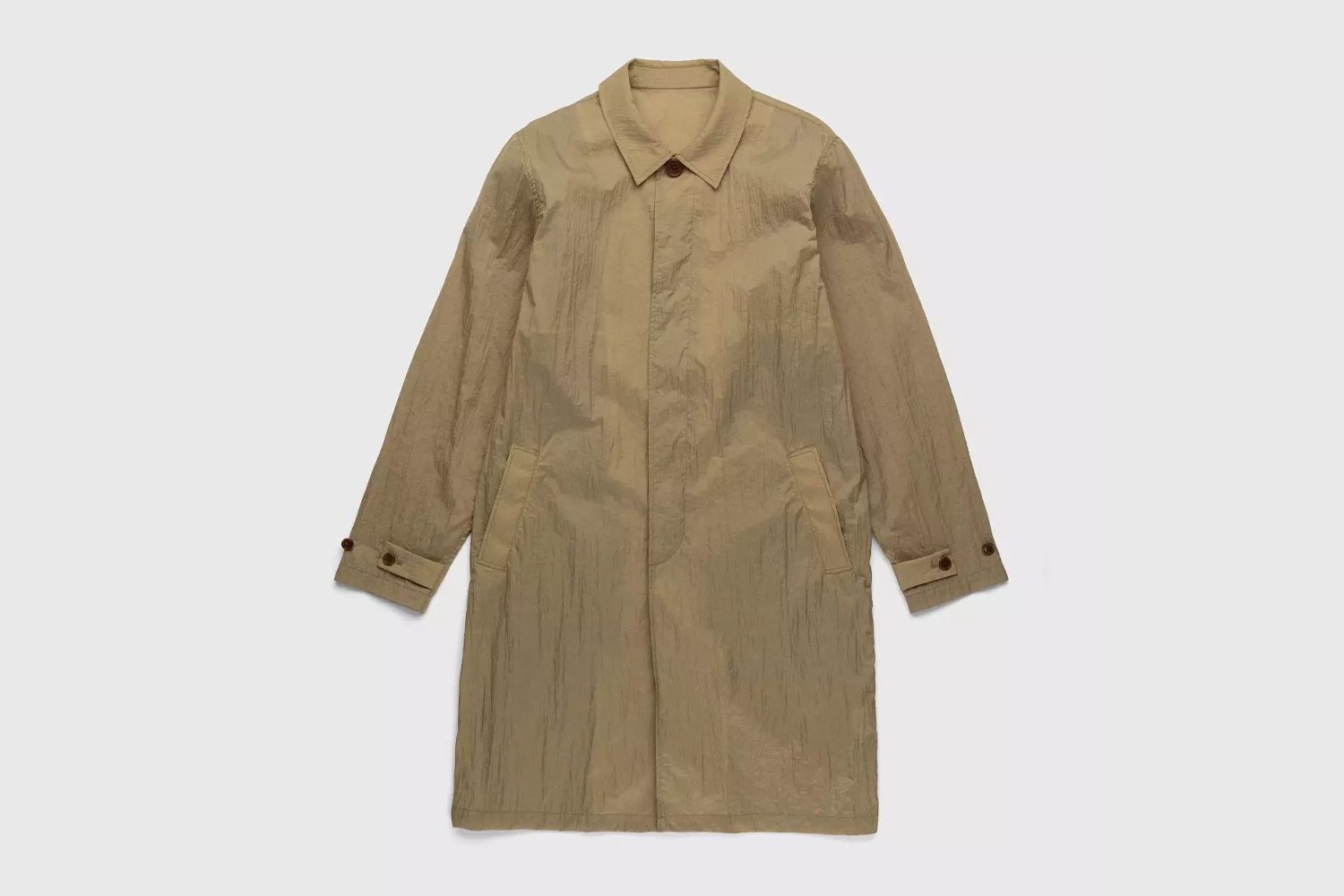 Crinkle Nylon Mac