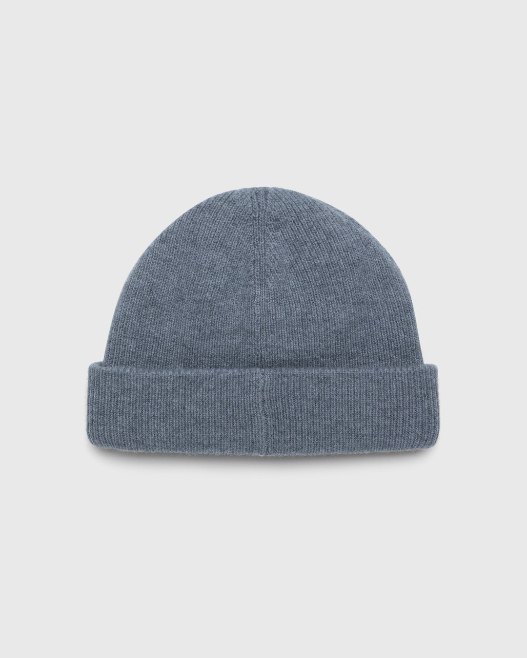 Acne Studios – Small Face Logo Beanie Grey Melange - Hats - Grey - Image 2
