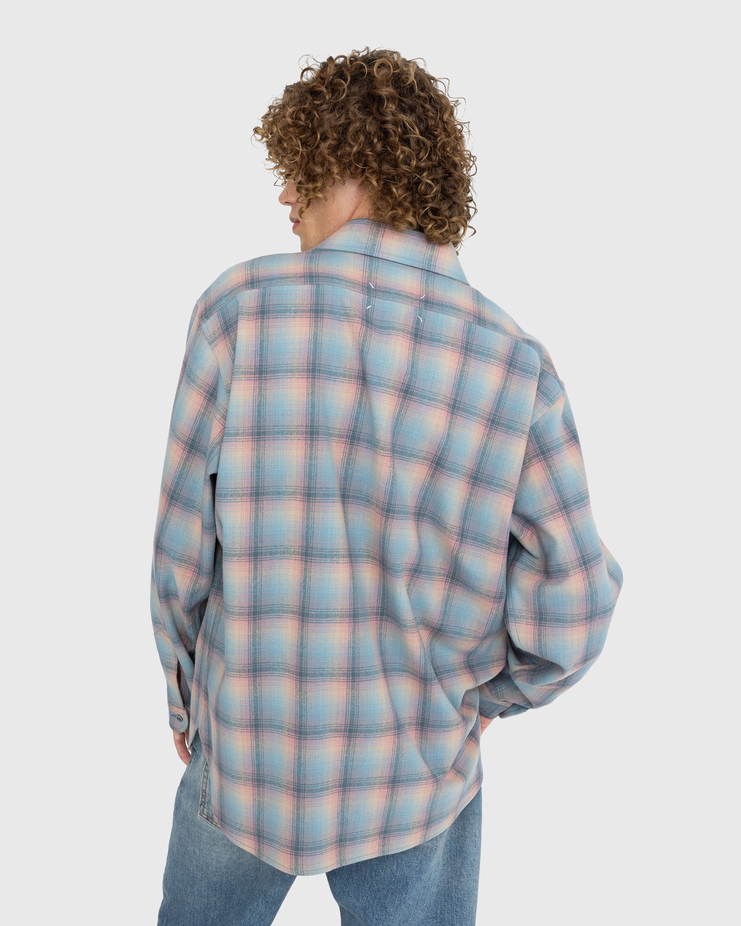 Maison Margiela – Long-Sleeve Button-Down Shirt Pink - Longsleeves - Pink - Image 3