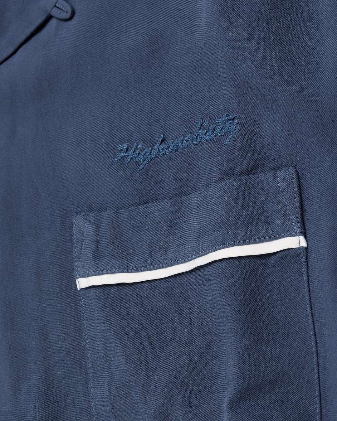 Highsnobiety – Bowling Shirt Navy - Shortsleeve Shirts - Blue - Image 4