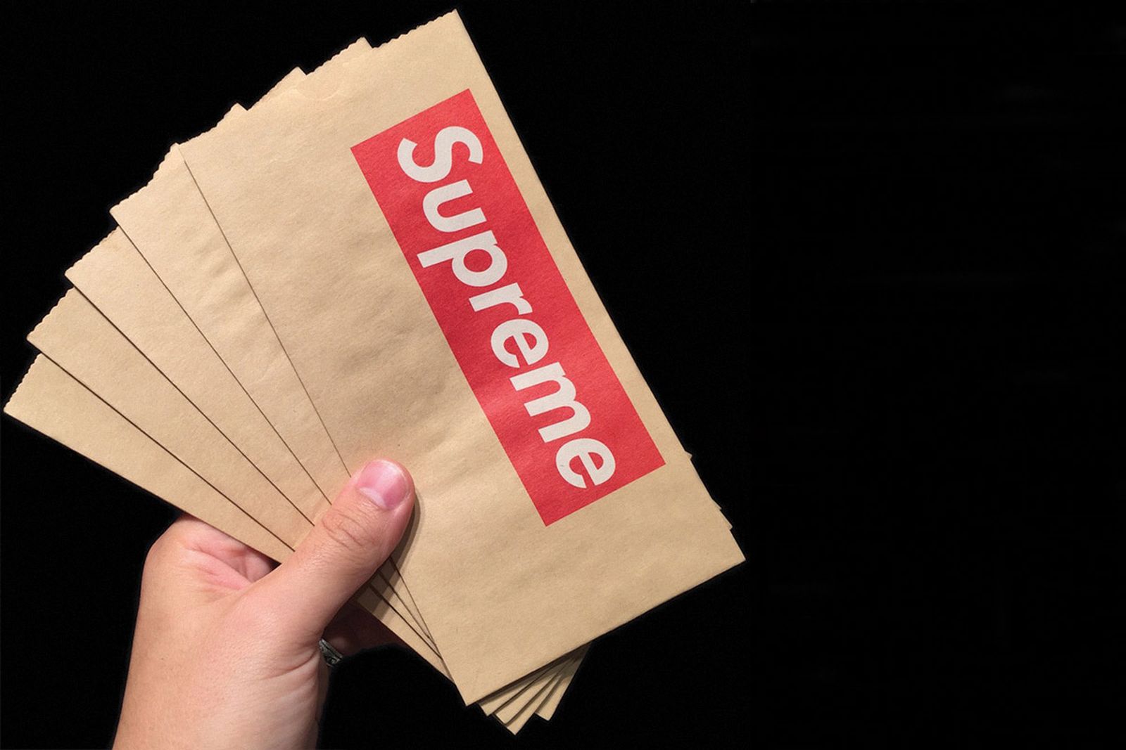 supreme accessories paper bags