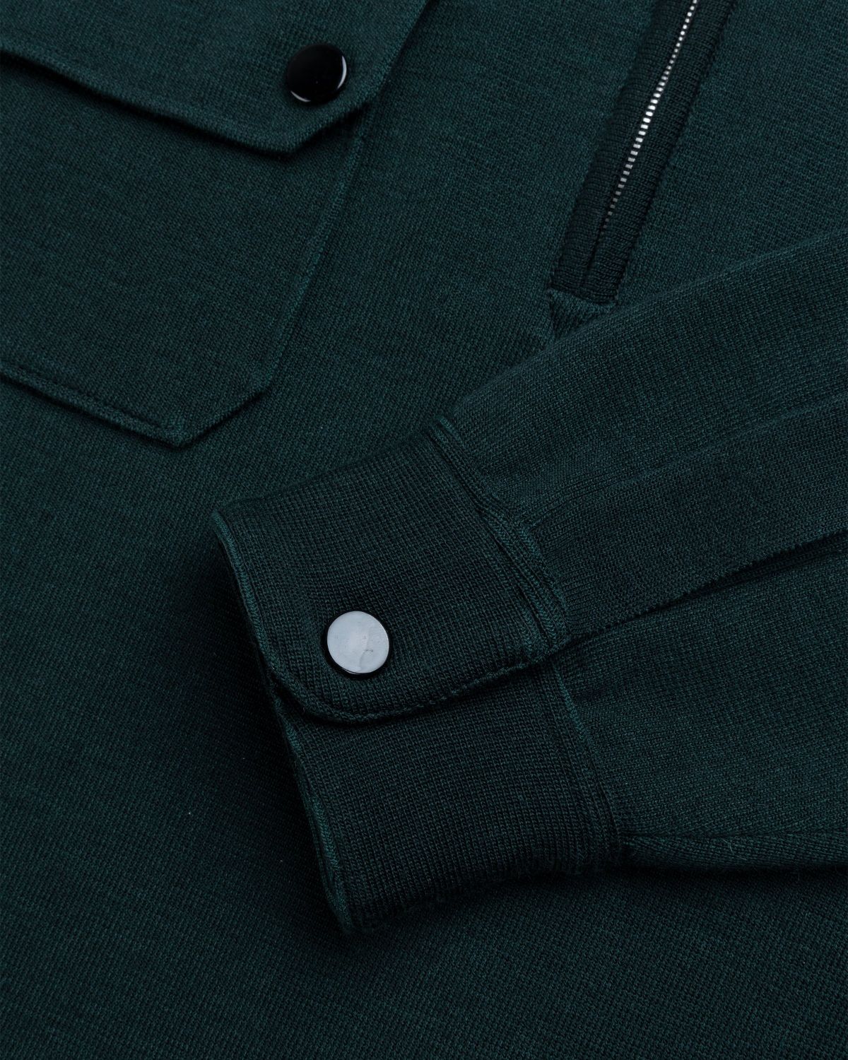 Maison Margiela – Longsleeve Polo Shirt Green - Shirts - Green - Image 6