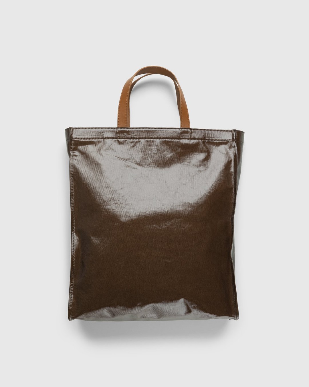 Acne Studios – Shiny Tote Bag Brown - Bags - Brown - Image 2