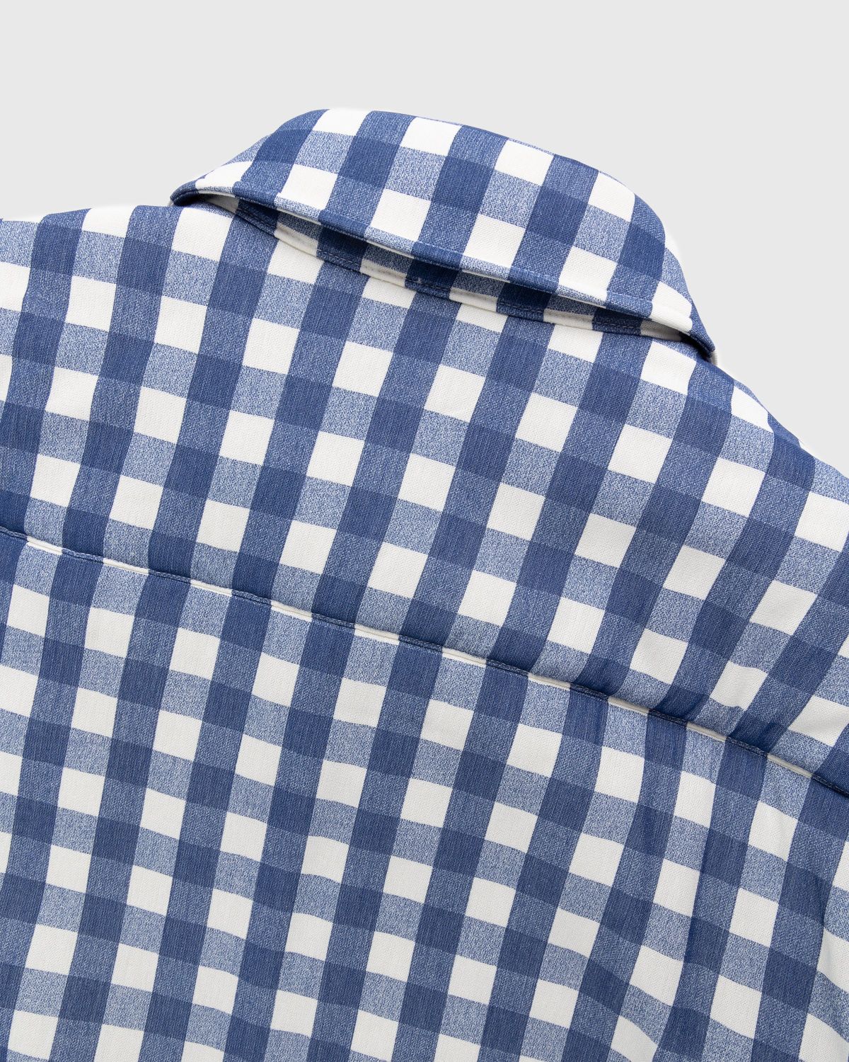 JACQUEMUS – La Chemise Boulanger Navy Checks - Shirts - Blue - Image 4