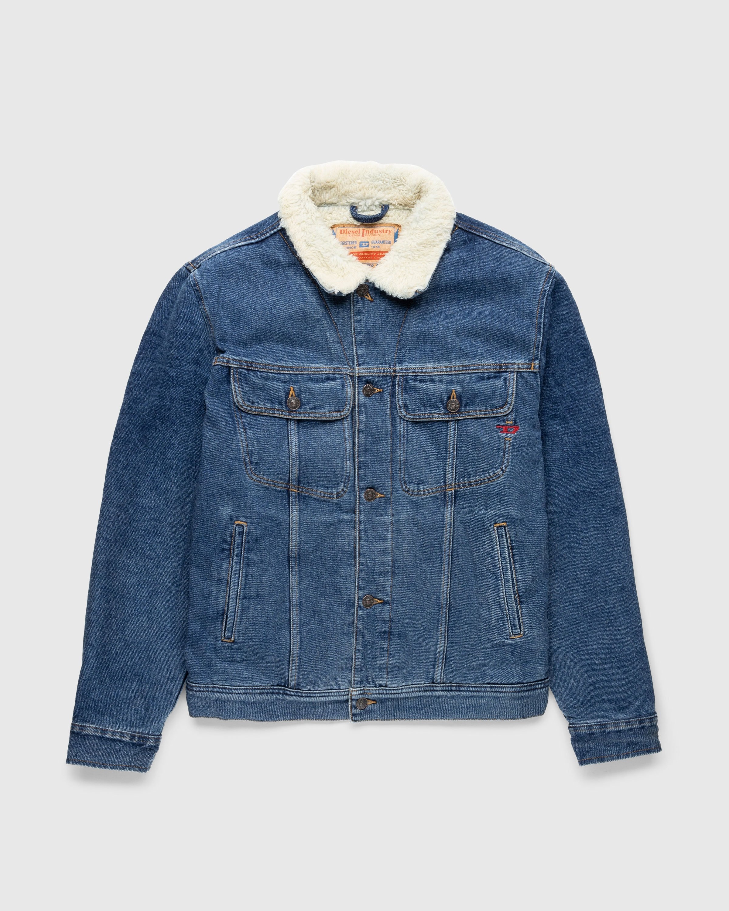 Diesel sherpa denim jacket shop