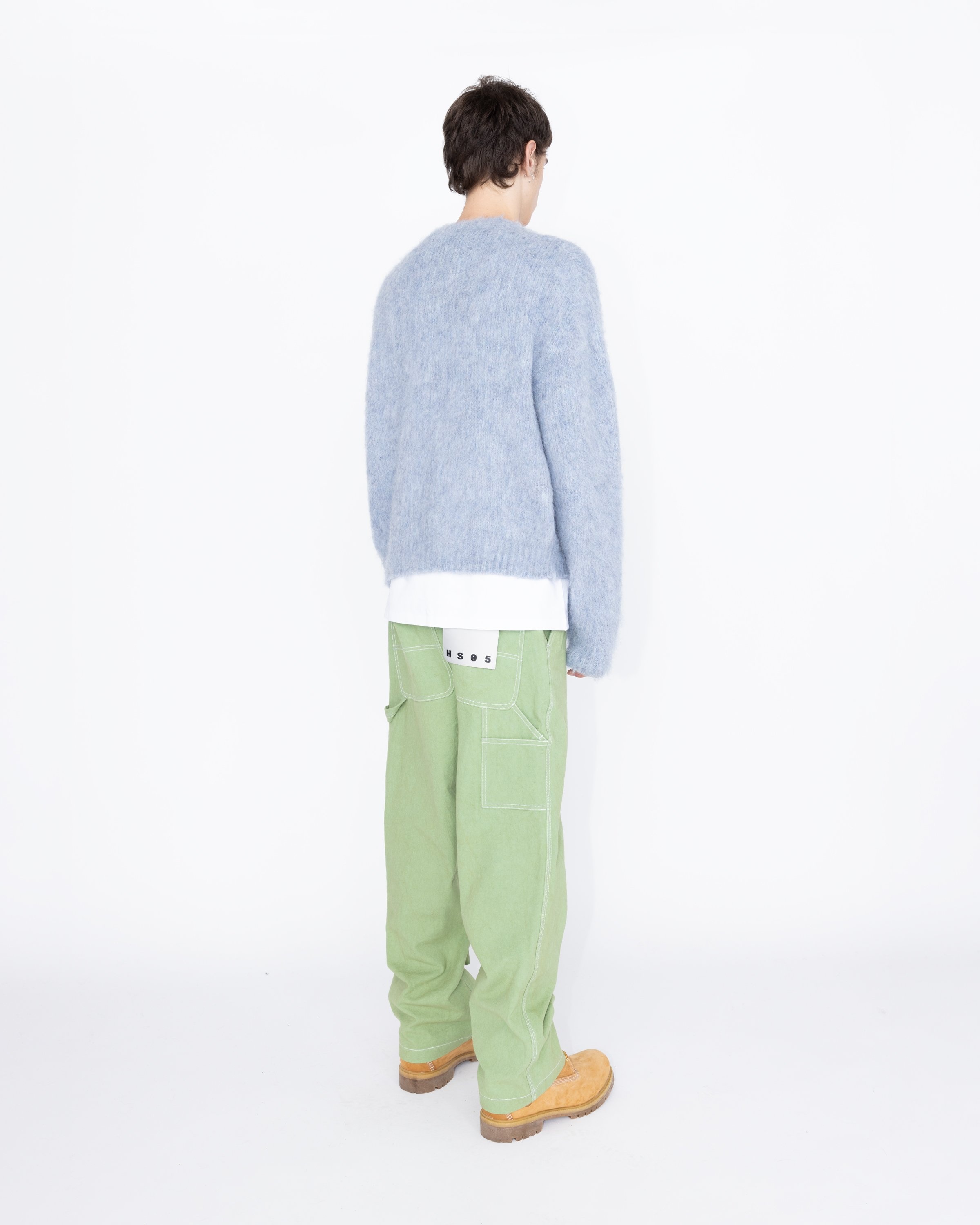 Highsnobiety HS05 – Brushed Alpaca Cardigan Light Blue - Knitwear - Blue - Image 5