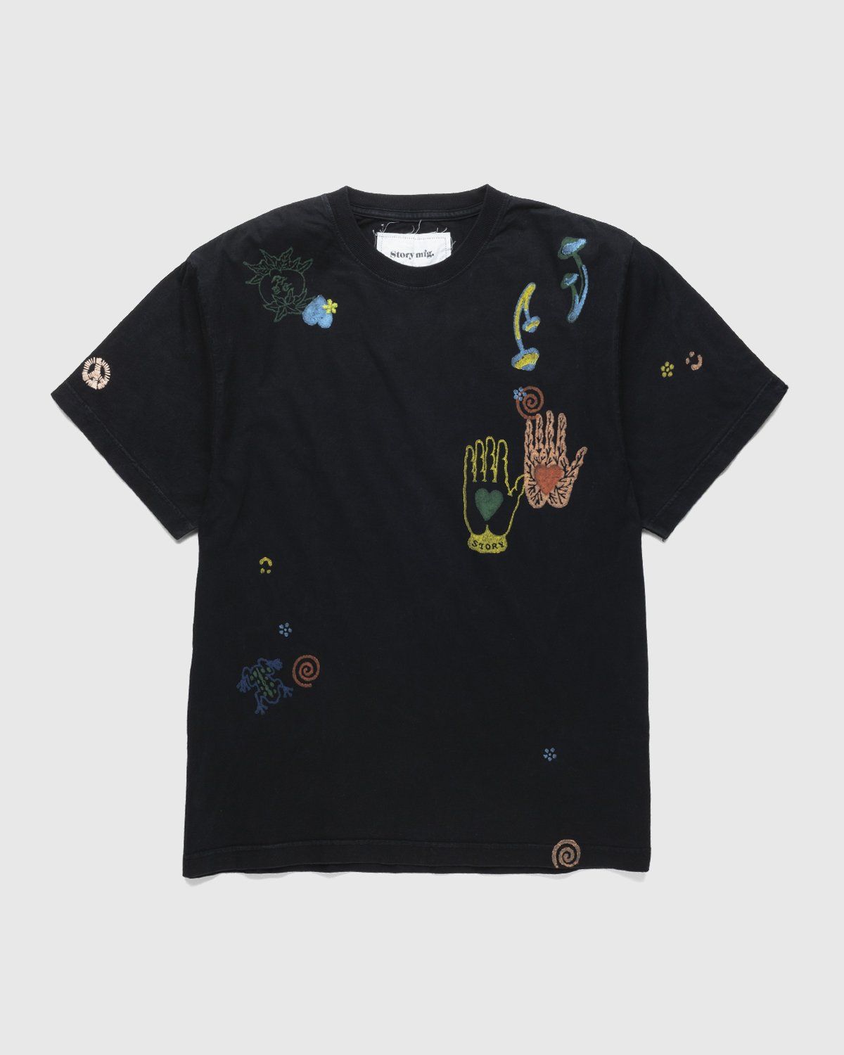 Story mfg. – Grateful Tee SS Iron Nice Trip - Tops - Black - Image 1