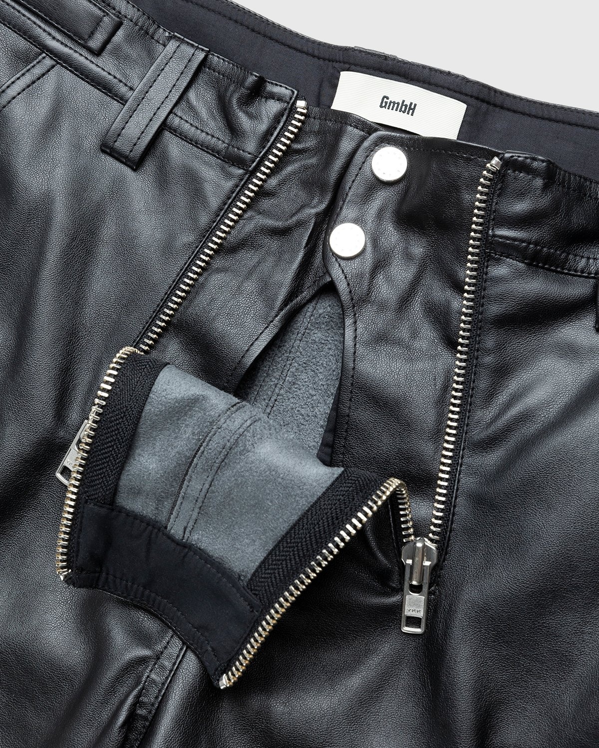 GmbH – Bekir Cargo Trousers With Double Zips Black - Pants - Black - Image 6