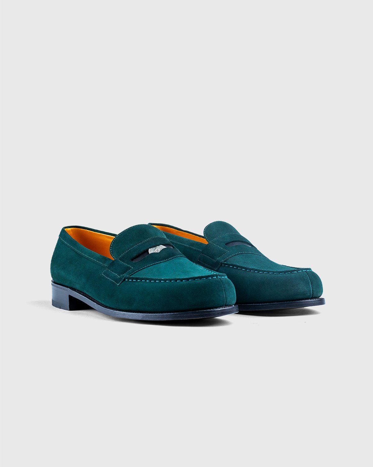 J.M. Weston x Highsnobiety – 180 'Penny' Loafer - Loafers - Green - Image 2