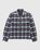 Highsnobiety – Neu York Shaggy Wool Plaid Zip Shirt Brown - Shirts - Brown - Image 2