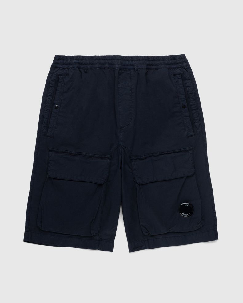 C.P. Company – Twill Stretch Utility Shorts Total Eclipse Blue