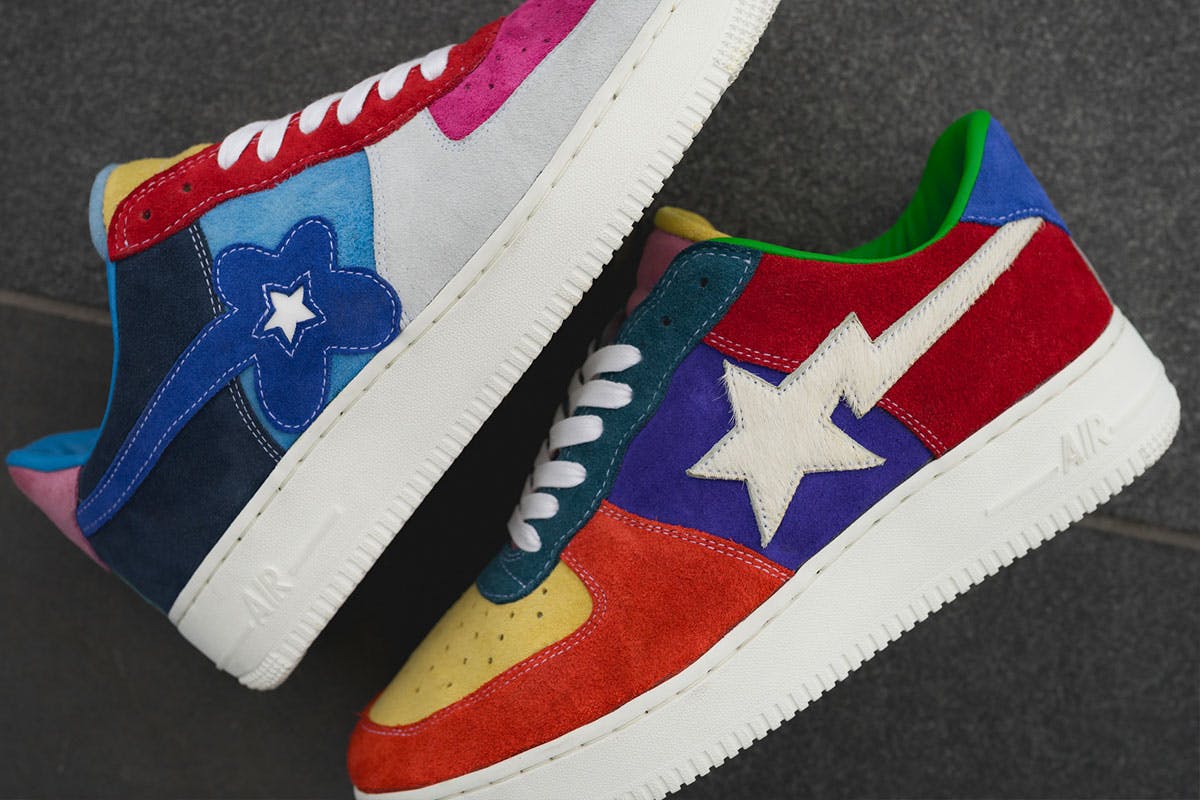 golondrina foro rasguño This Custom Air Force 1 Features BAPE & Tyler, the Creator-Inspired Details