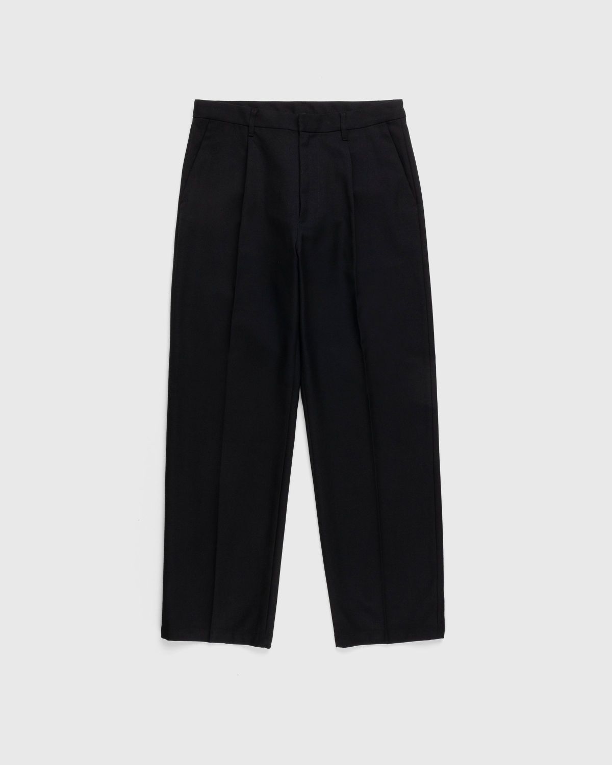 Highsnobiety – Heavy Wool Dress Pants Black - Pants - Black - Image 1