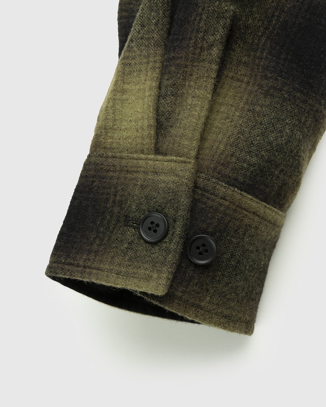 Highsnobiety – Plaid Zip Shirt Green Black - Shirts - Green - Image 6