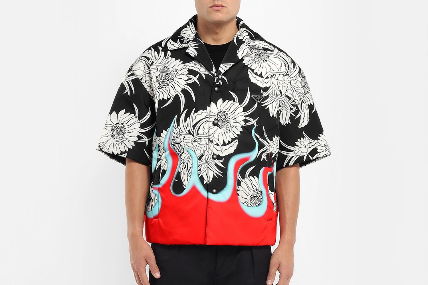 Floral & Flames Padded Shirt